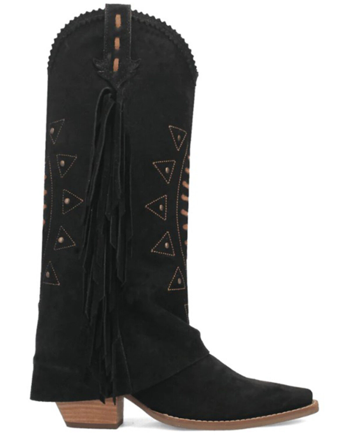 Dingo Women's Spirit Trail Fringe Tall Western Boots - Round Toe