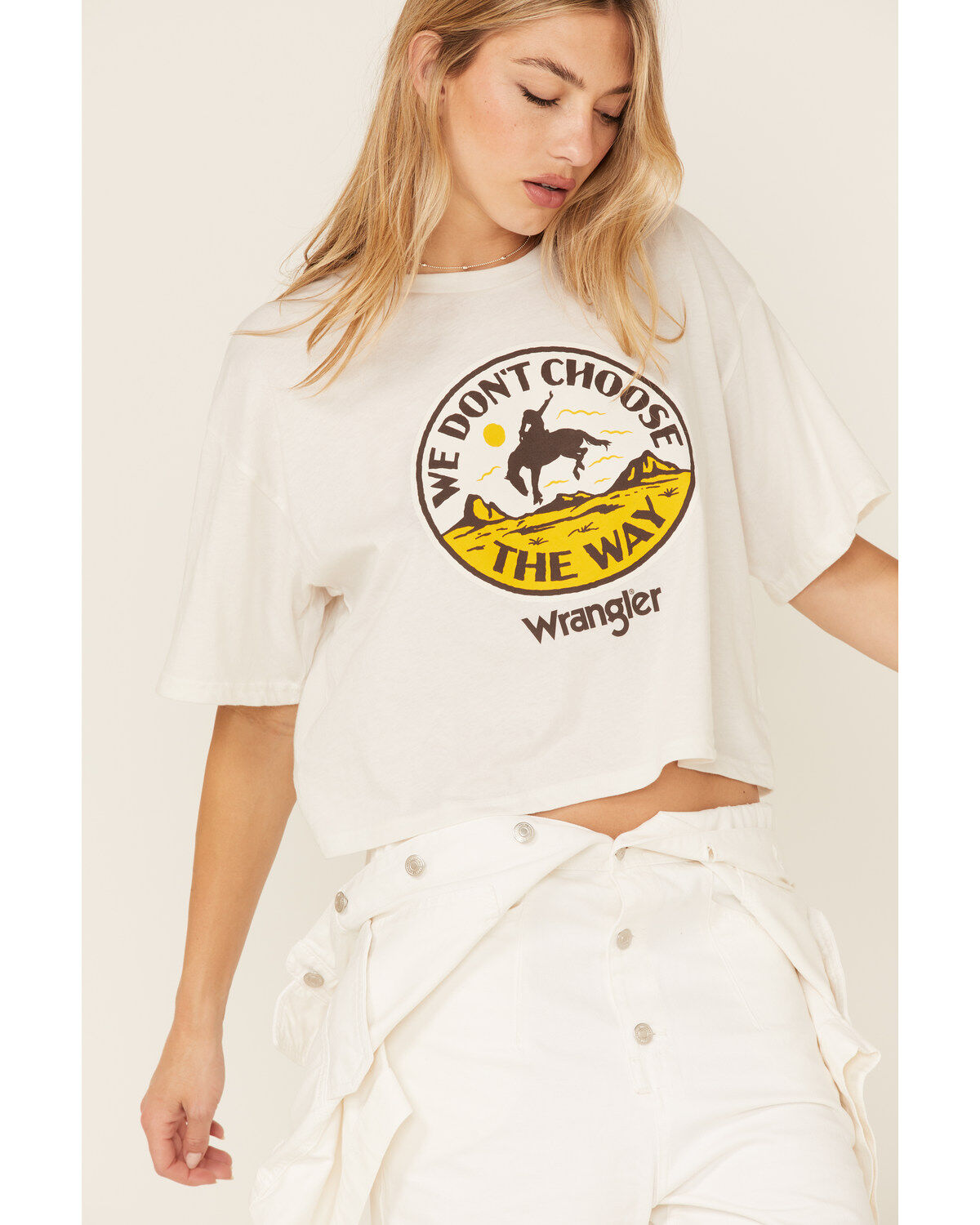 Wrangler Women's Yellowstone We Don't Choose The Way Graphic Tee