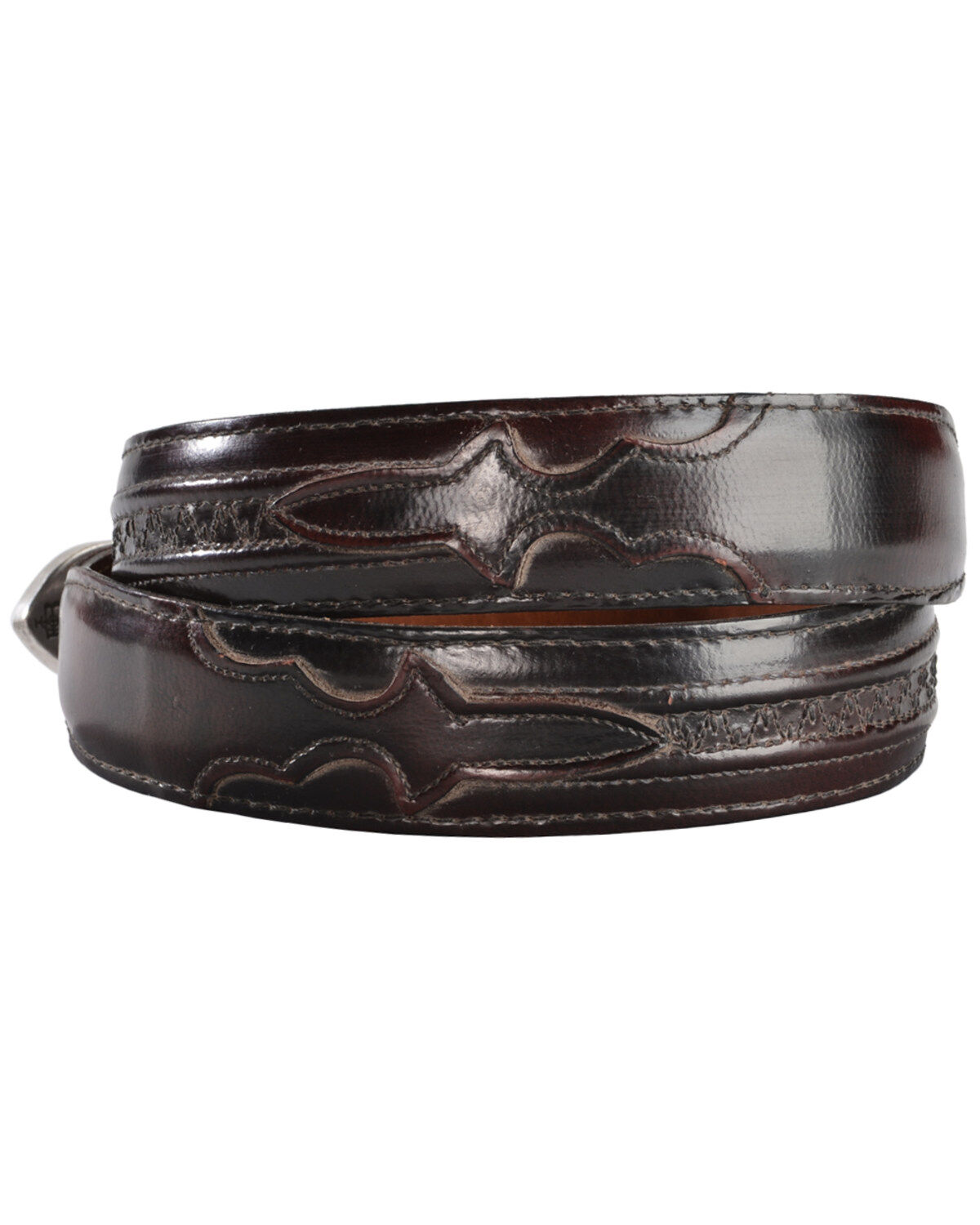 Lucchese Men's Goat With Hobby Stitch Leather Belt