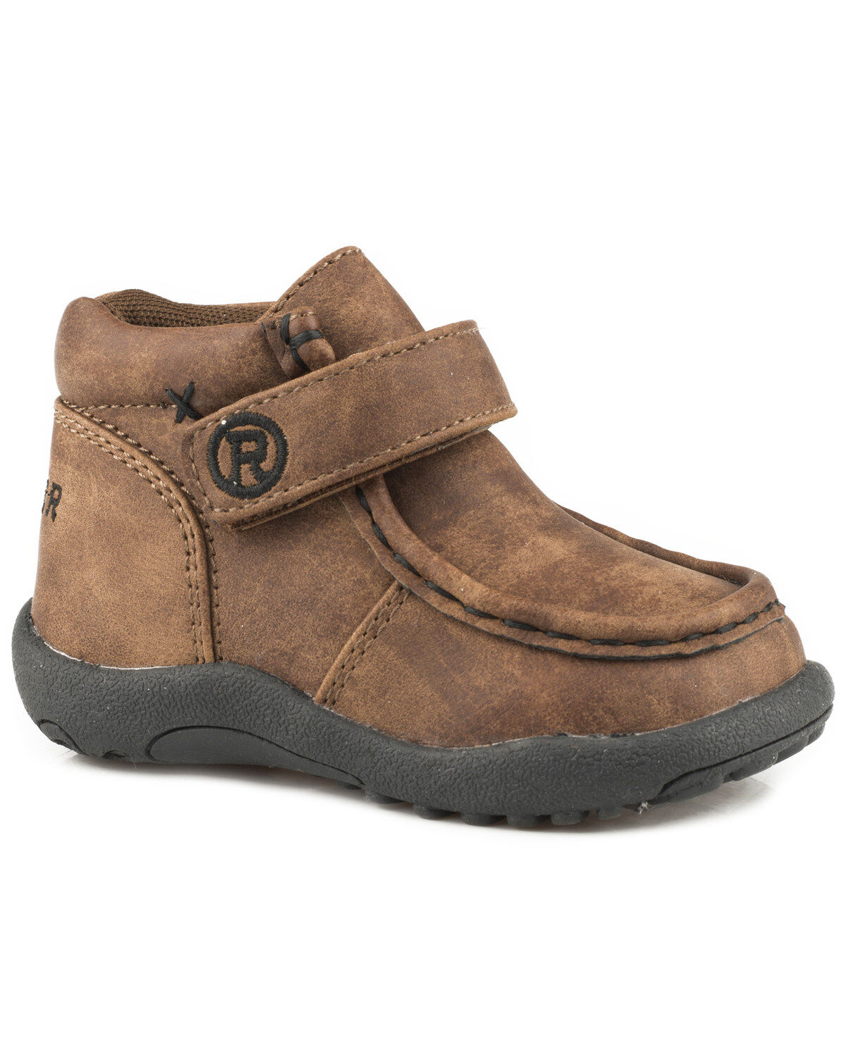 Roper Toddler Boys' Moc Faux Leather Chukkas - Moc Toe