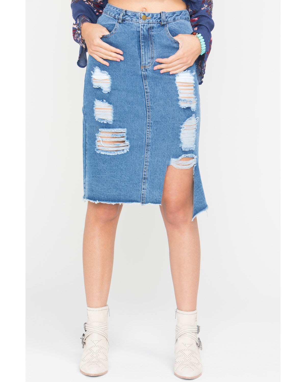 Sage the Label Women's Denim Penelope Skirt