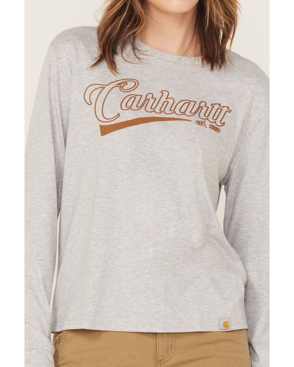 Carhartt Women's Tencel® Fiber Series Loose Fit Long Sleeve graphic Work Shirt