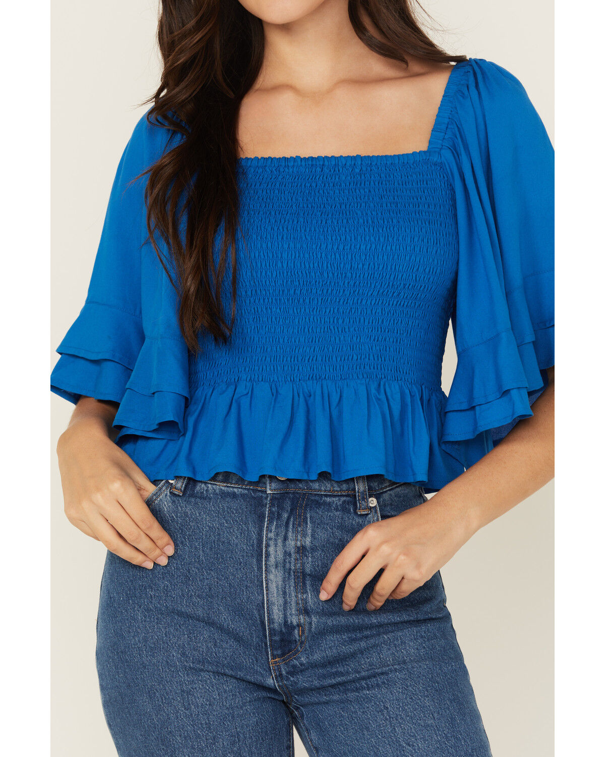 Shyanne Women's Ruffle Sleeve Top