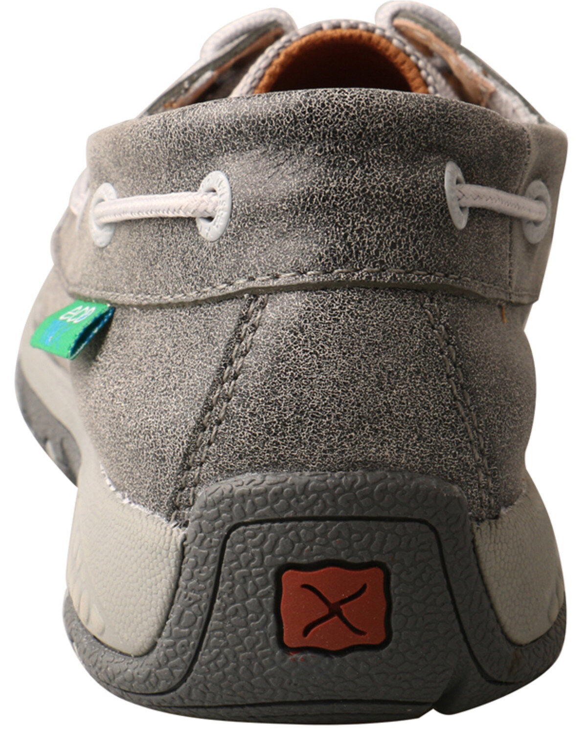 Twisted X Women's Silver CellStretch Boat Shoes - Moc Toe