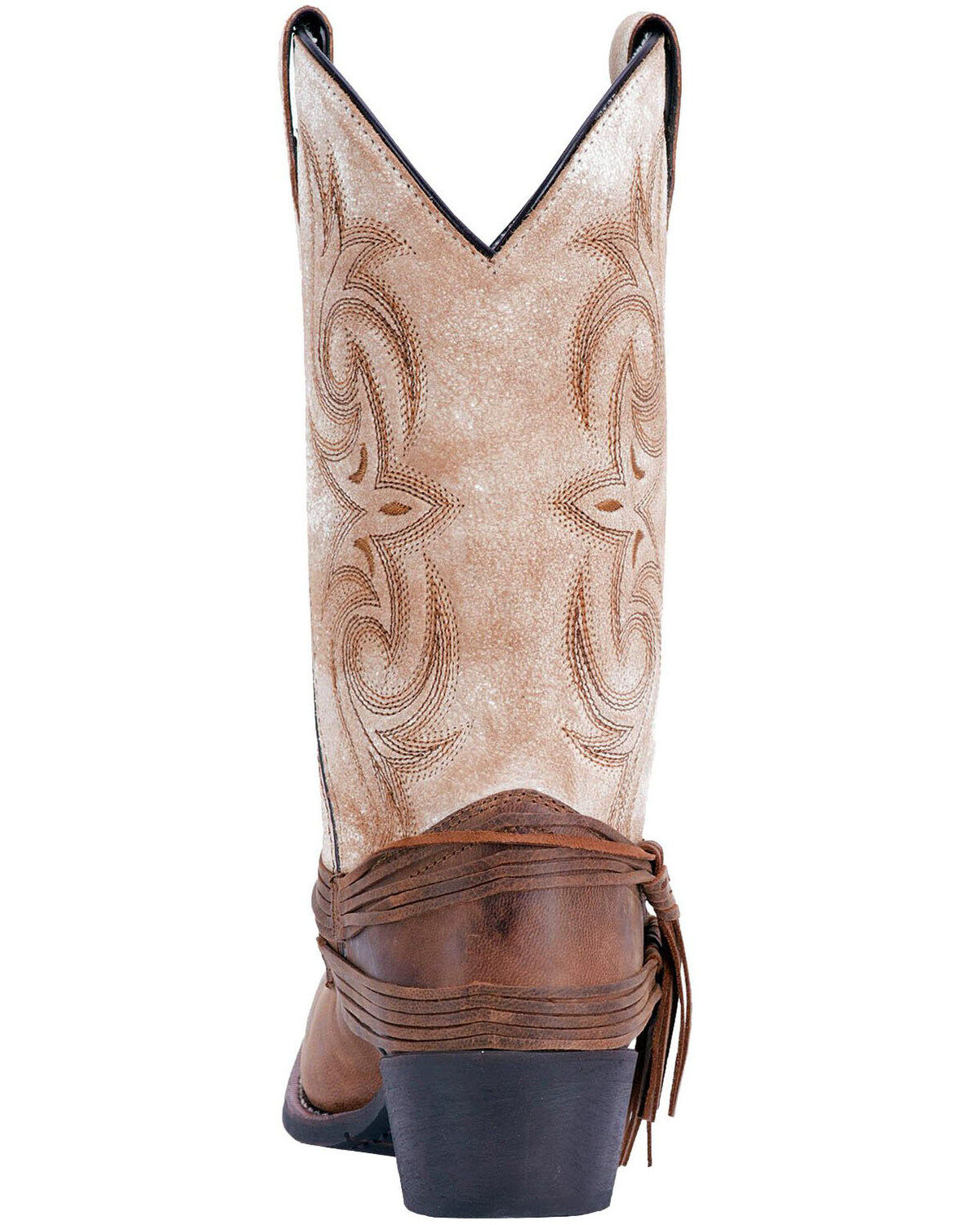 Laredo Women's Myra Ankle Fringe Western Boots - Square Toe