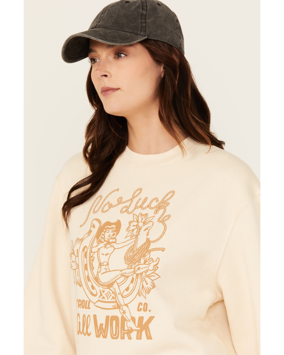 Troll Co Women's No Luck Crewneck Sweatshirt