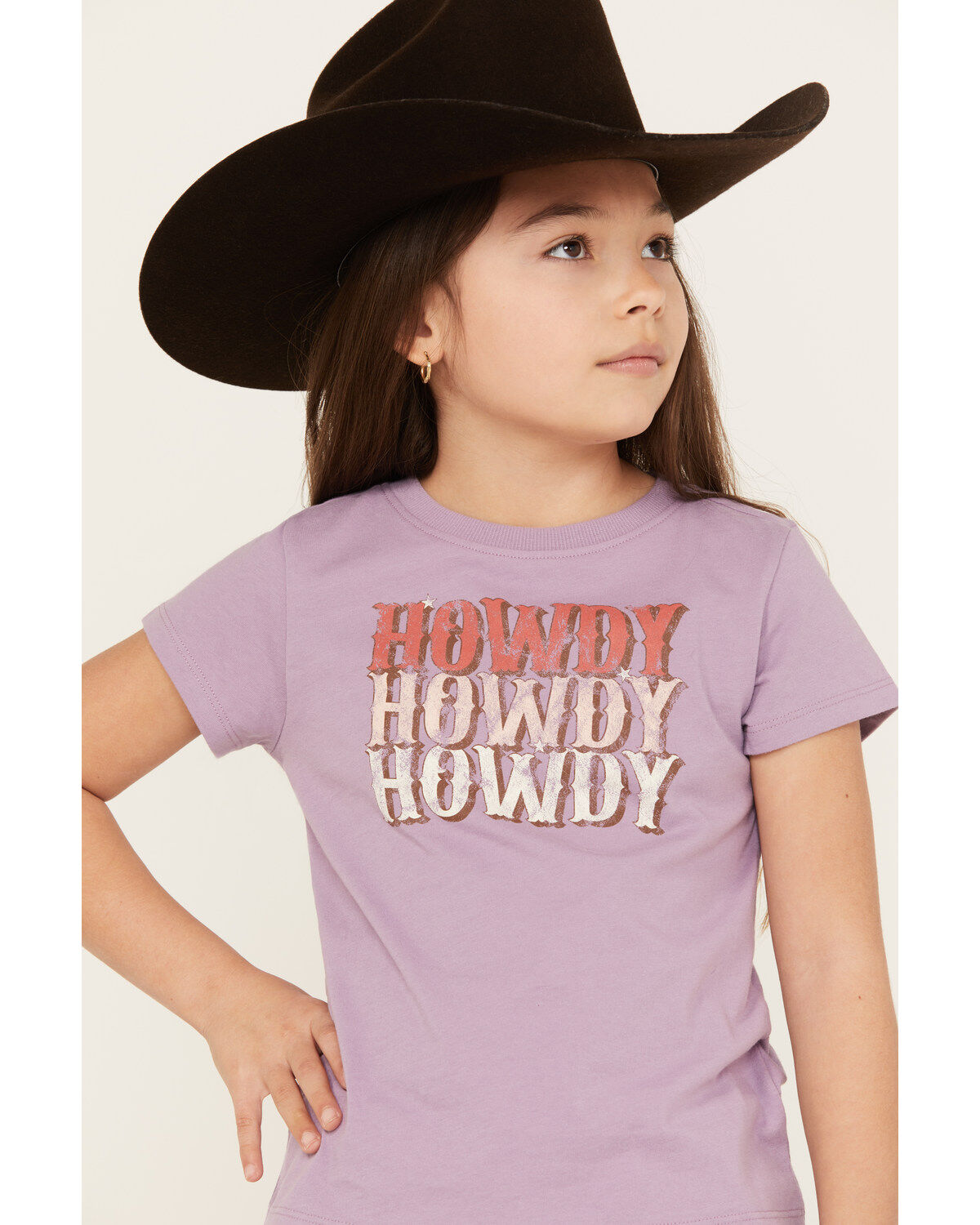 Shyanne Girls' Howdy Short Sleeve Graphic Tee