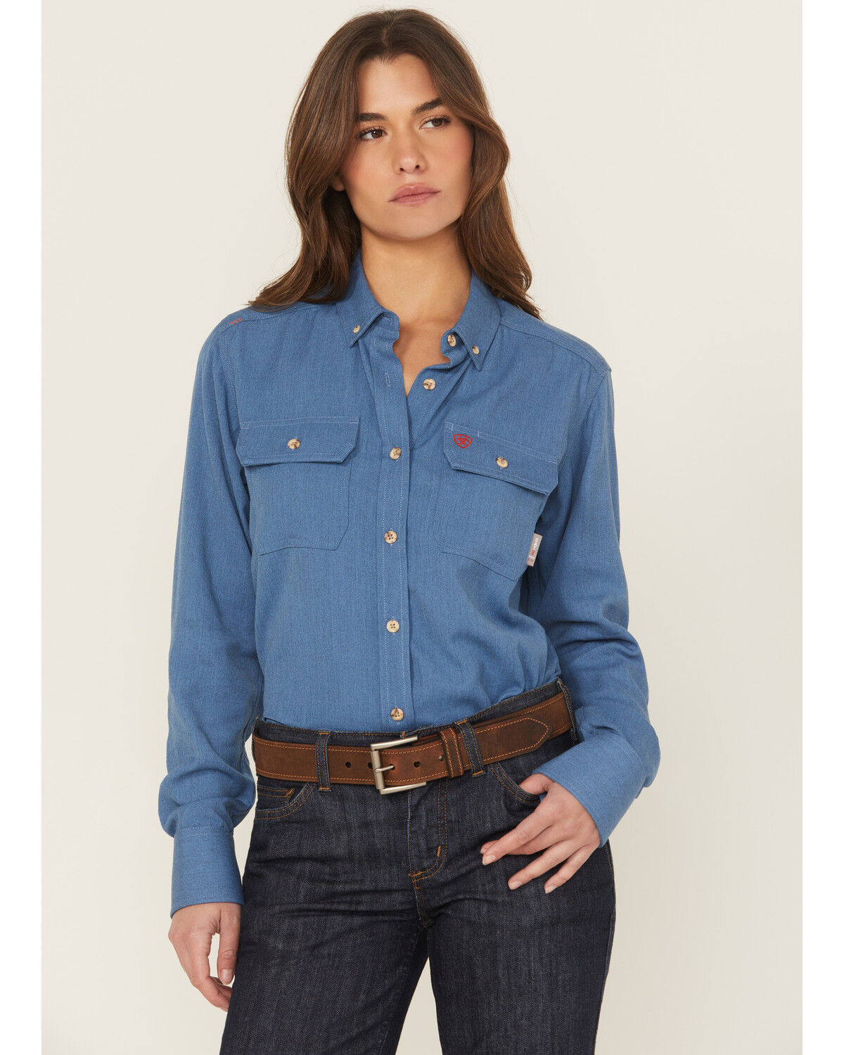 Ariat Women's FR Air Inherent Long Sleeve Button-Down Work Shirt