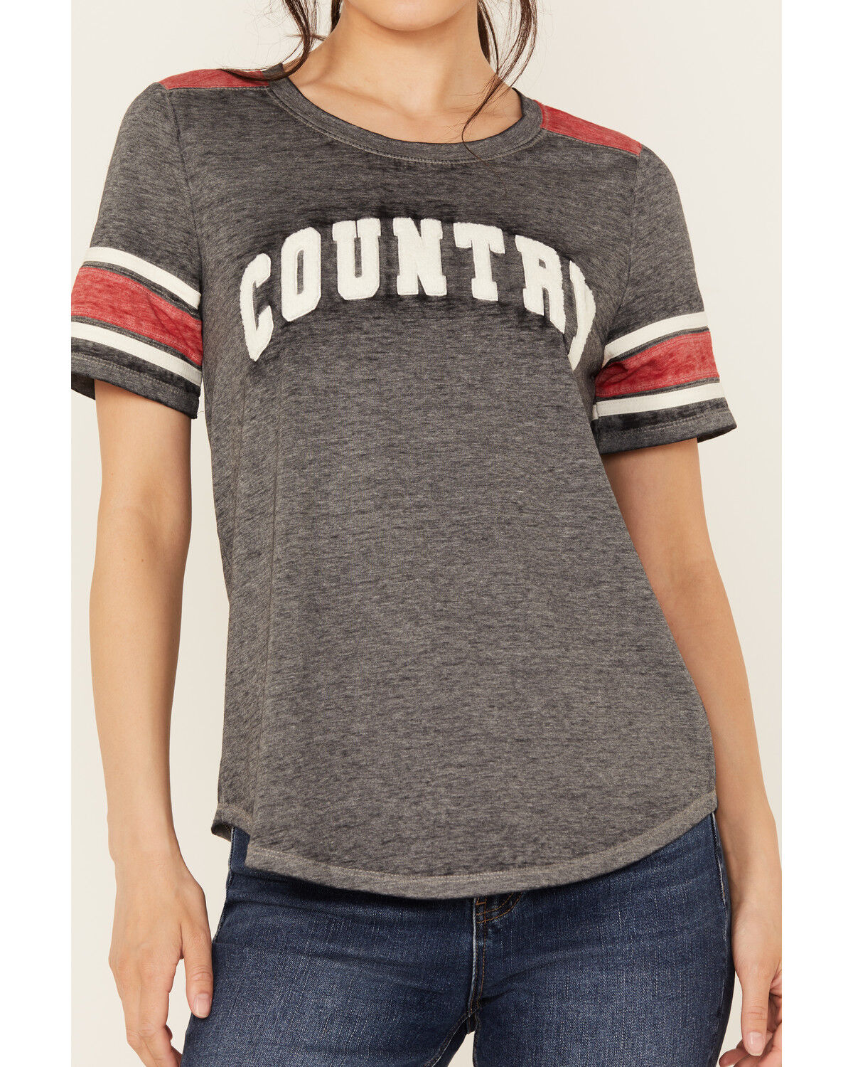 Blended Women's Football Short Sleeve Graphic Tee