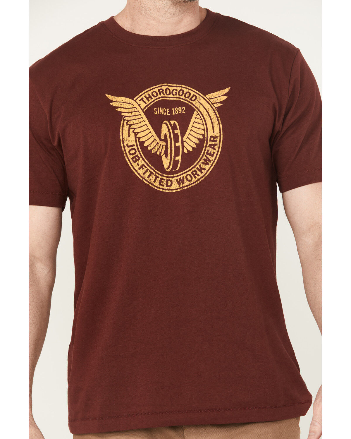 Thorogood Men's Wing & Wheel Short Sleeve Graphic Work T-Shirt