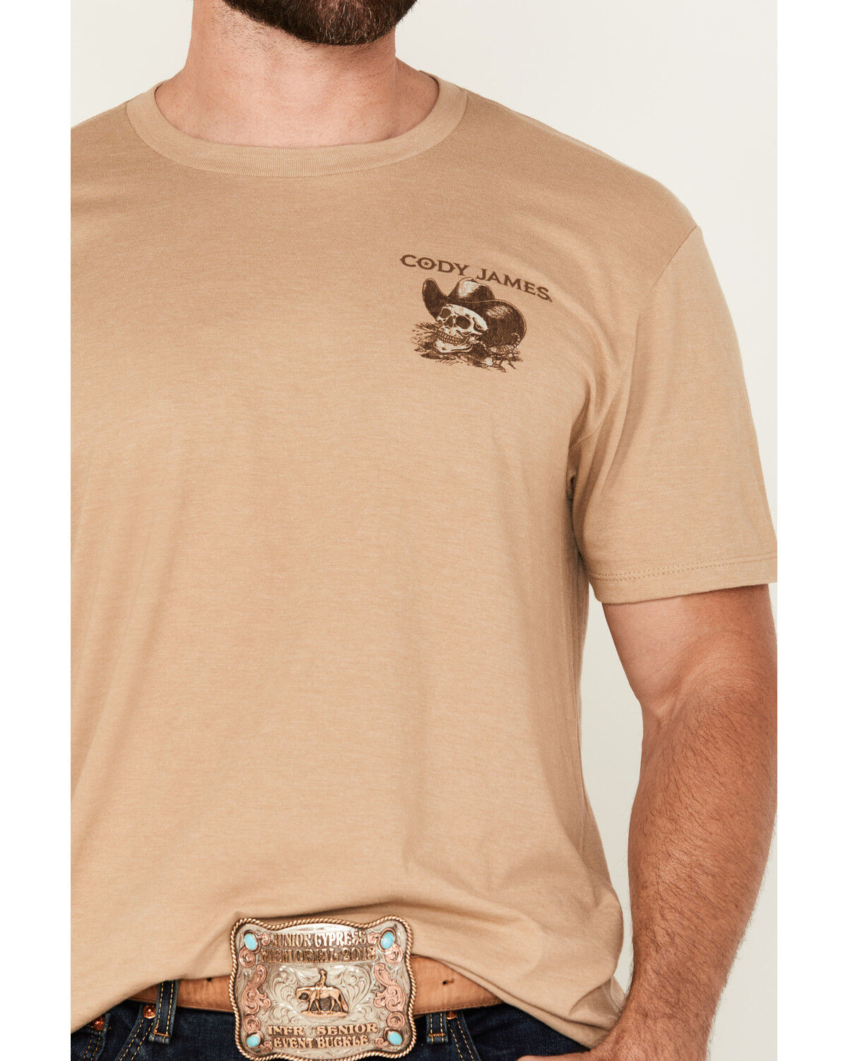 Cody James Men's Desert Skull Short Sleeve Graphic T-Shirt