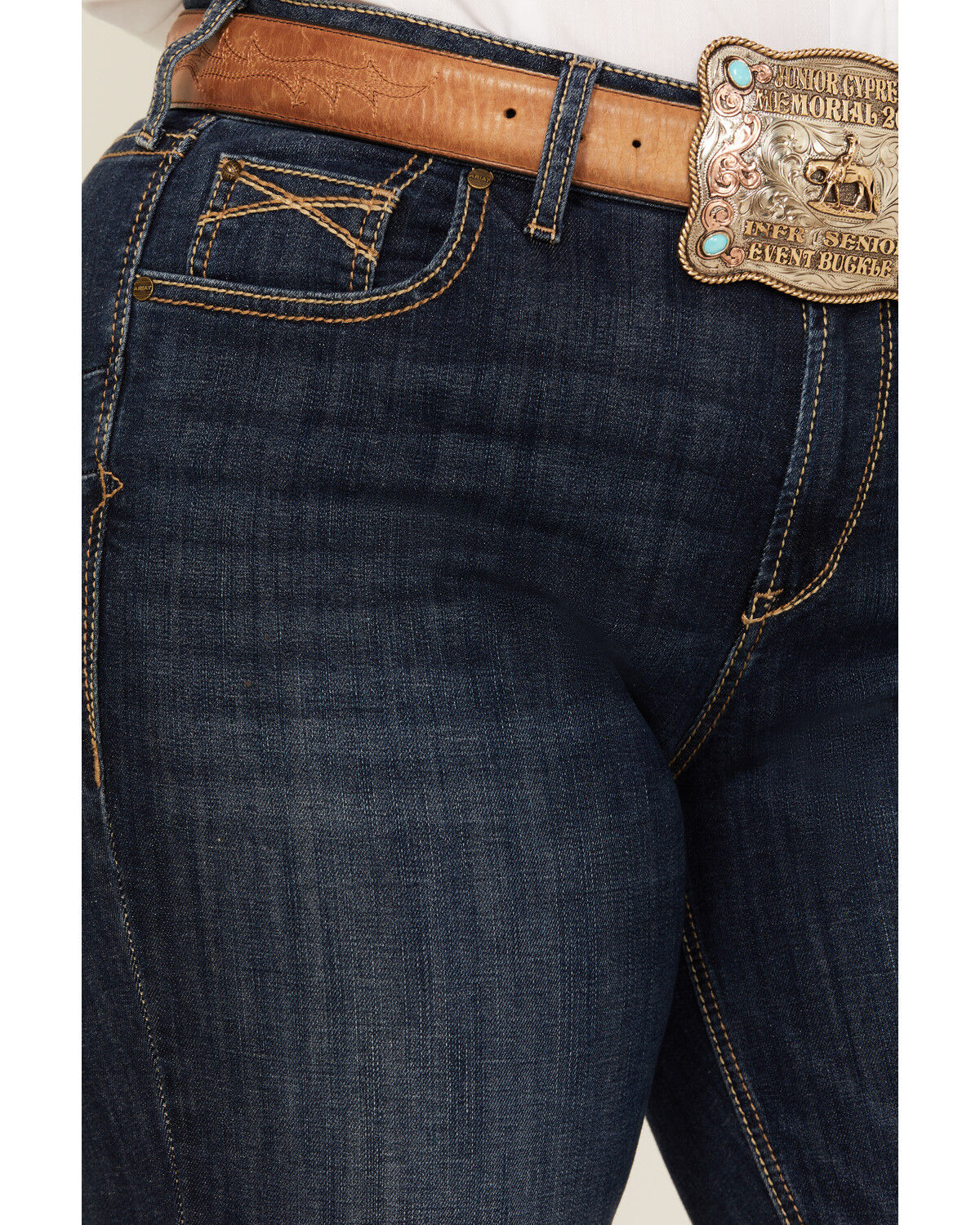 Ariat Women's Desiree Dark Wash Perfect Rise Bootcut Stretch Denim Jeans - Plus