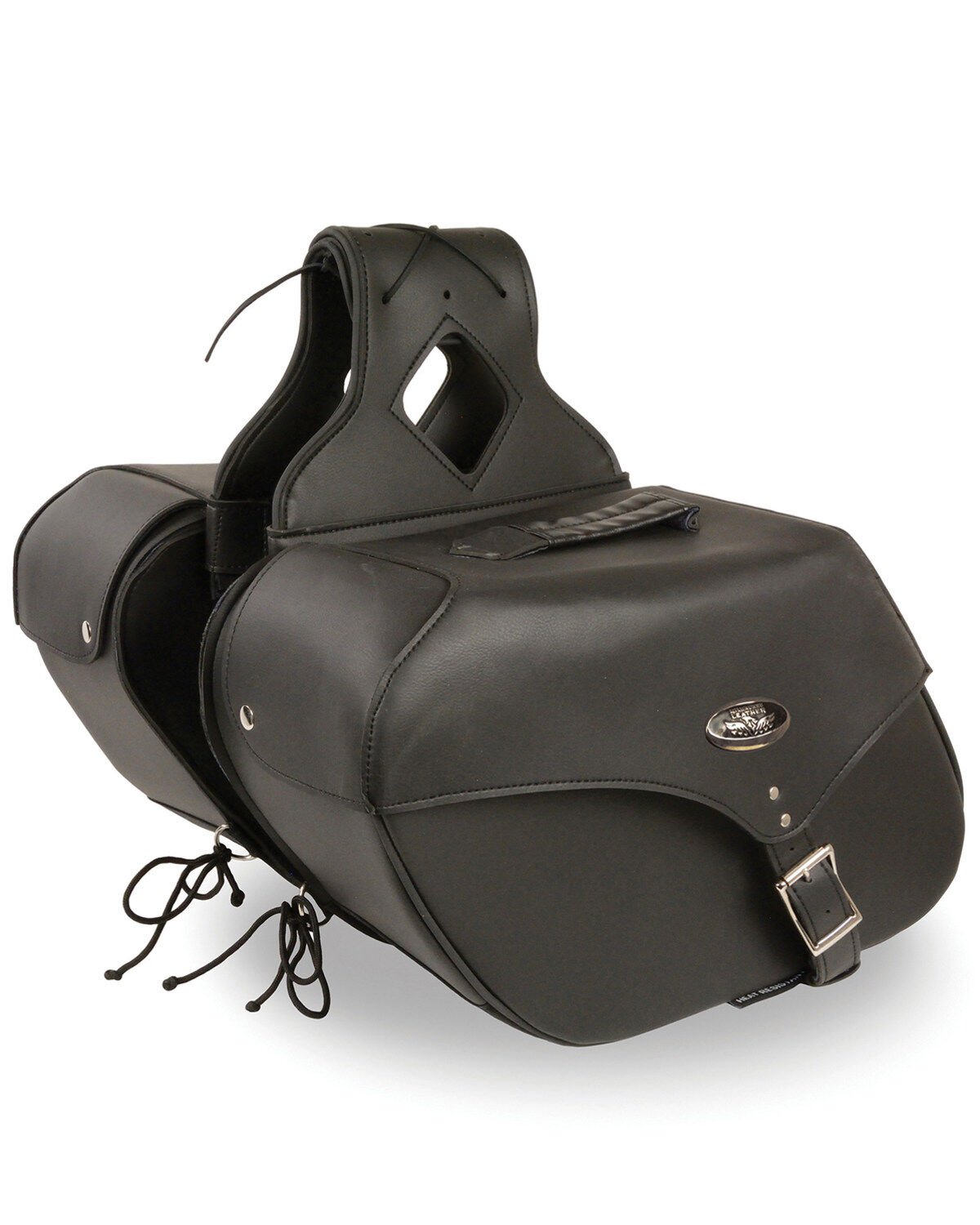 Milwaukee Leather Large Zip-Off Single Strap Throw Over Saddle Bag