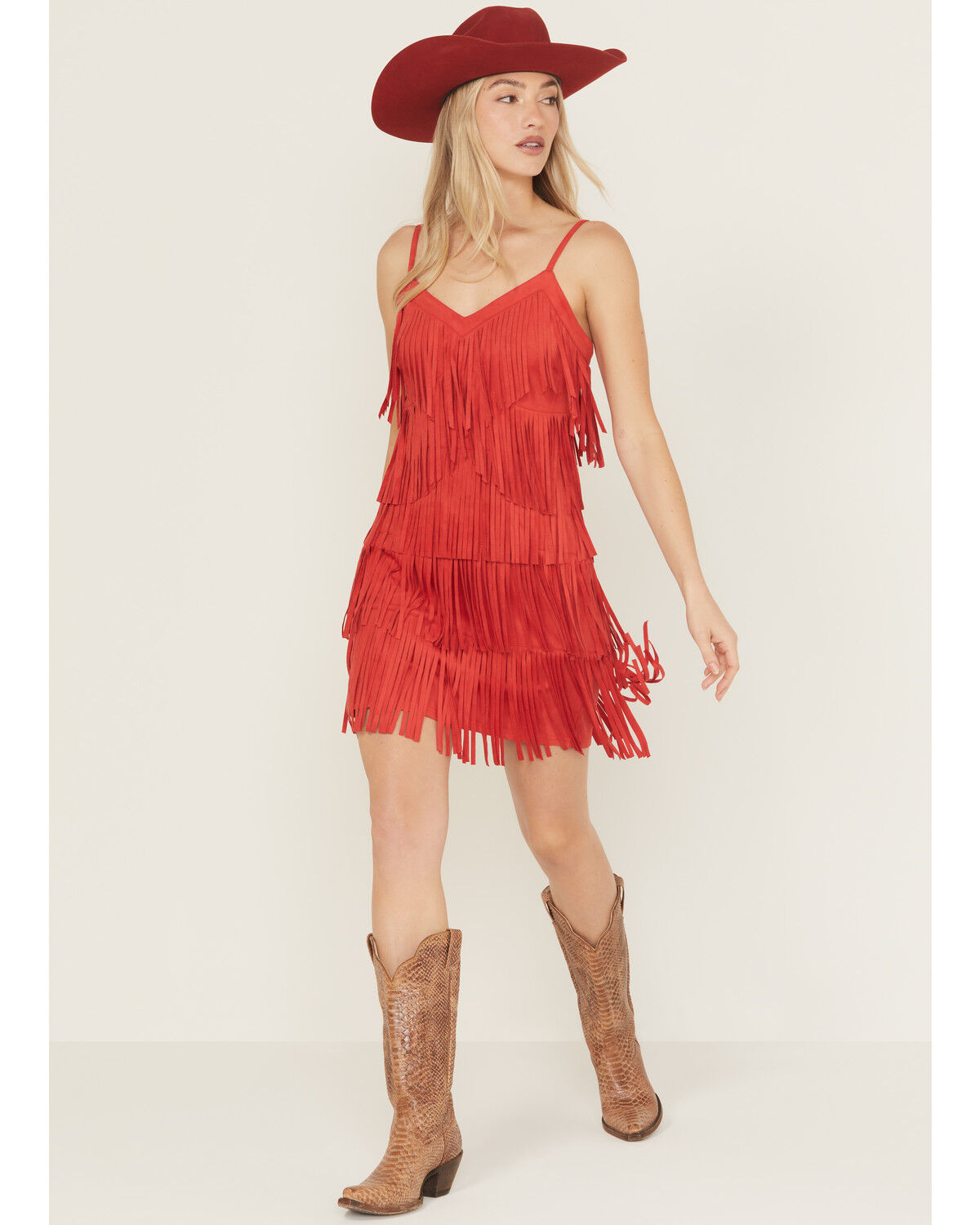 Idyllwind Women's Brixworth Faux Suede Fringe Mini Dress