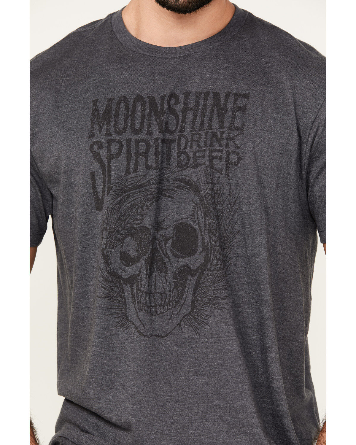 Moonshine Spirit Men's Drink Deep Short Sleeve Graphic T-Shirt