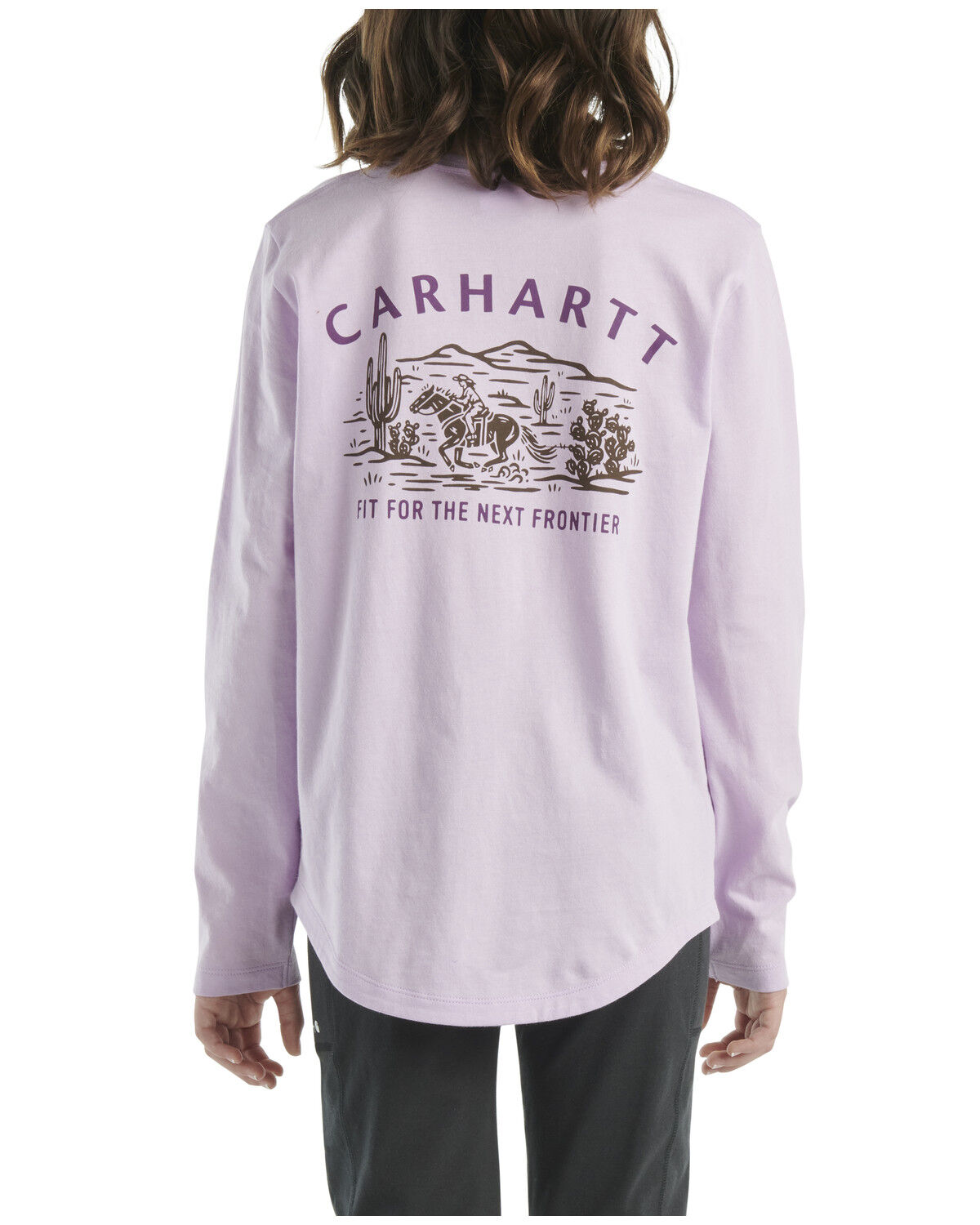 Carhartt Little Girls' Desert Logo Long Sleeve Graphic Shirt
