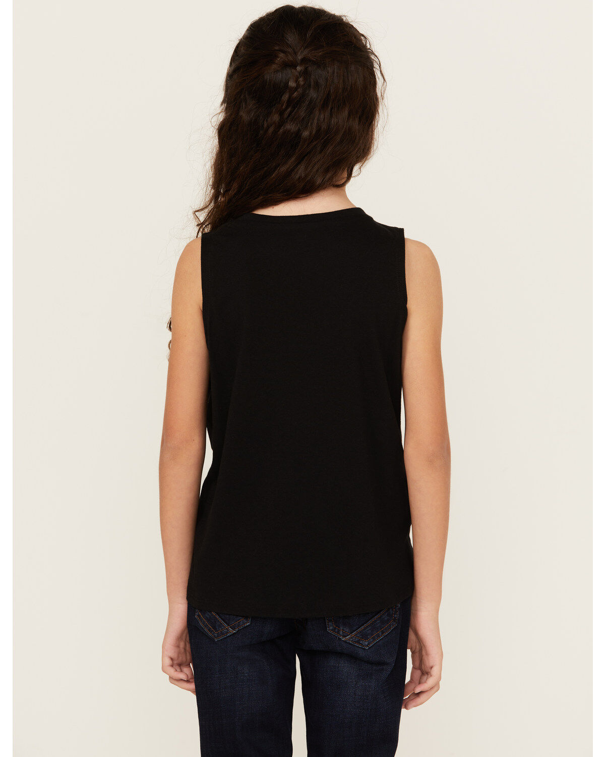Rock & Roll Denim Girls' Howdy Tie Front Tank