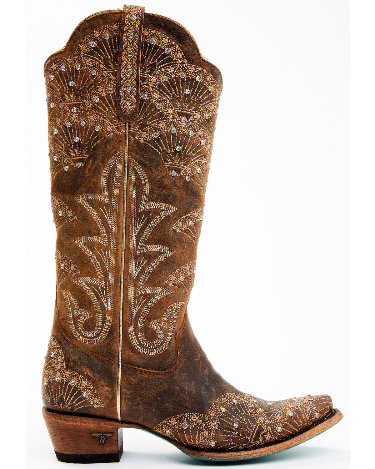 Boot Barn X Lane Women's Exclusive Calypso Leather Western Bridal Boots - Snip Toe