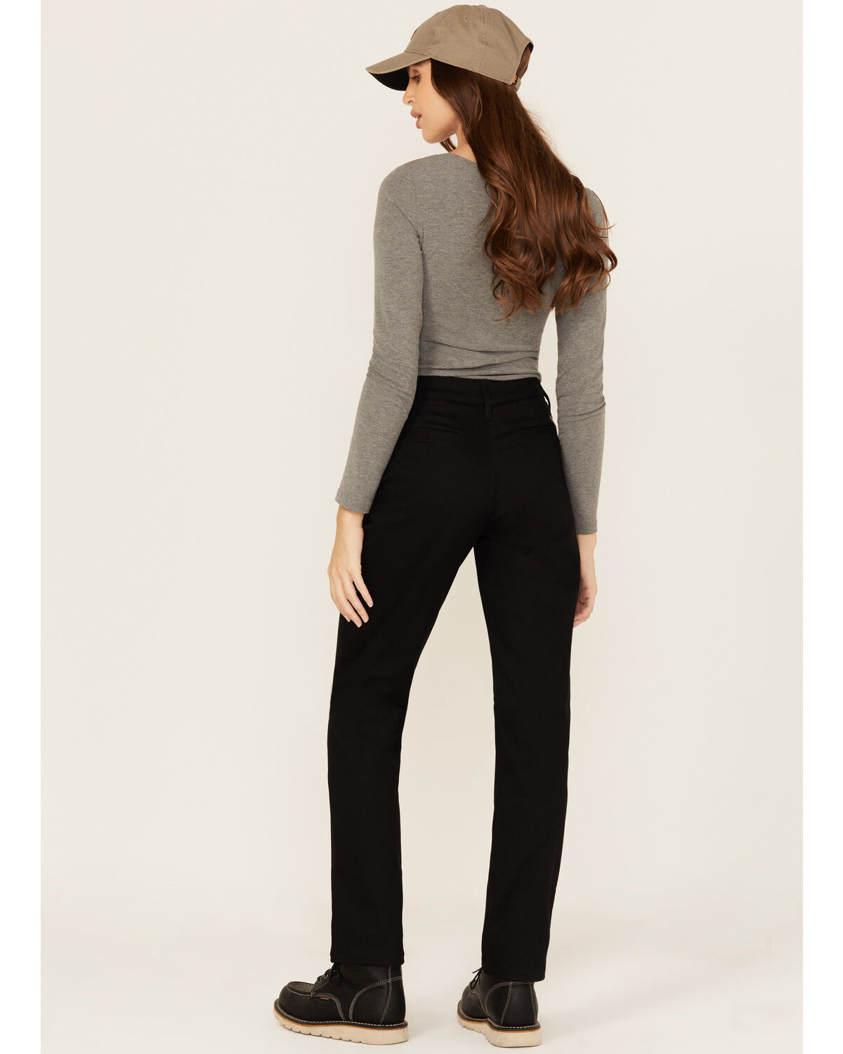 Dickies Women's Mid Rise Straight Stretch Twill Work Pants