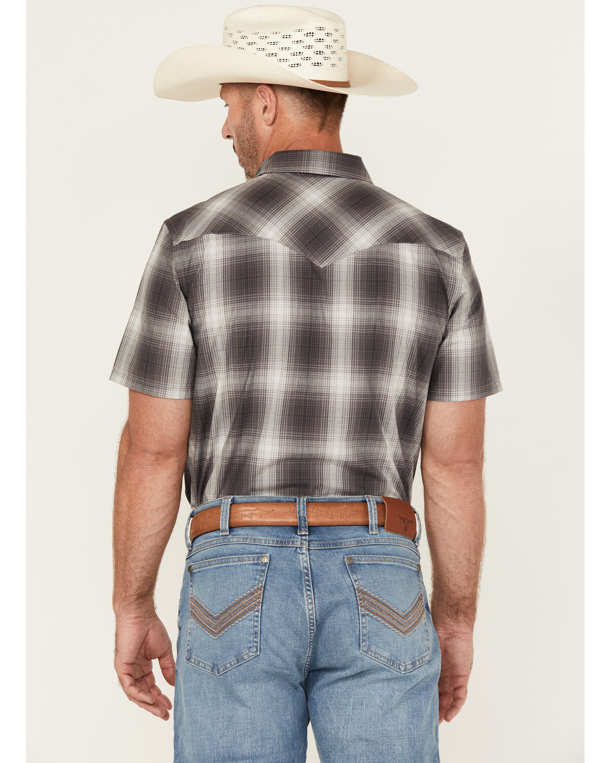 Pendleton Men's Boot Barn Exclusive Frontier Plaid Print Short Sleeve Snap Western Shirt