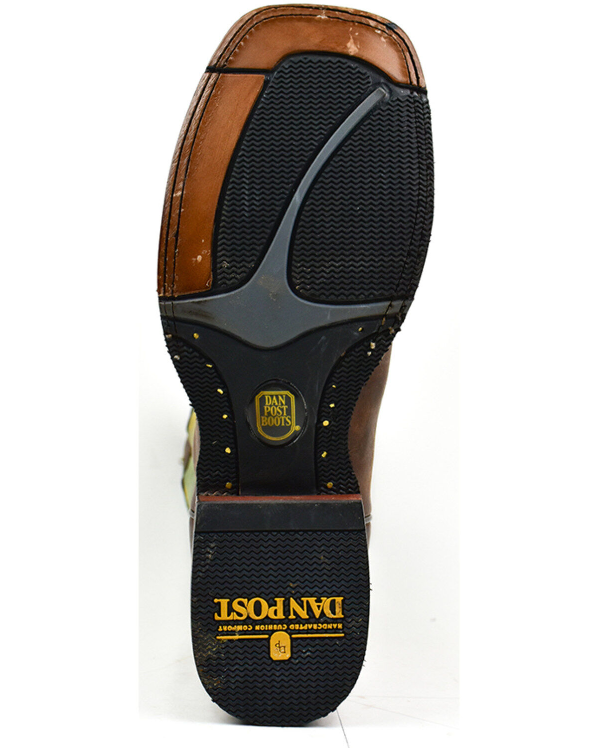 Dan Post Men's Leon Crazy Horse Performance Leather Western Boot - Broad Square Toe