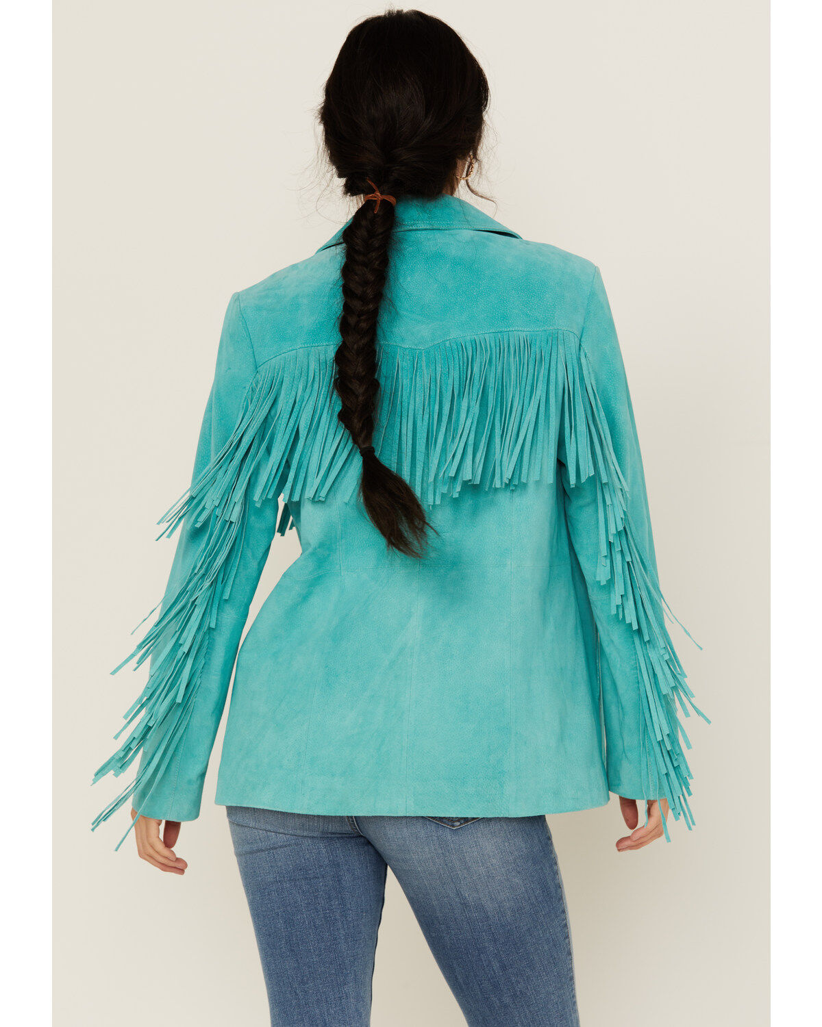 Scully Women's Solid Fringe Blazer