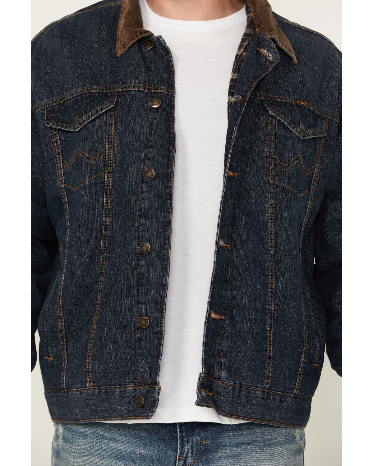 Wrangler Men's Concealed Carry Blanket-Lined Denim Jacket