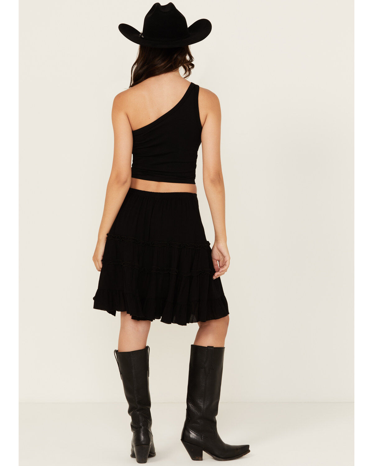 Wild Moss Women's Ruffle Mini Skirt