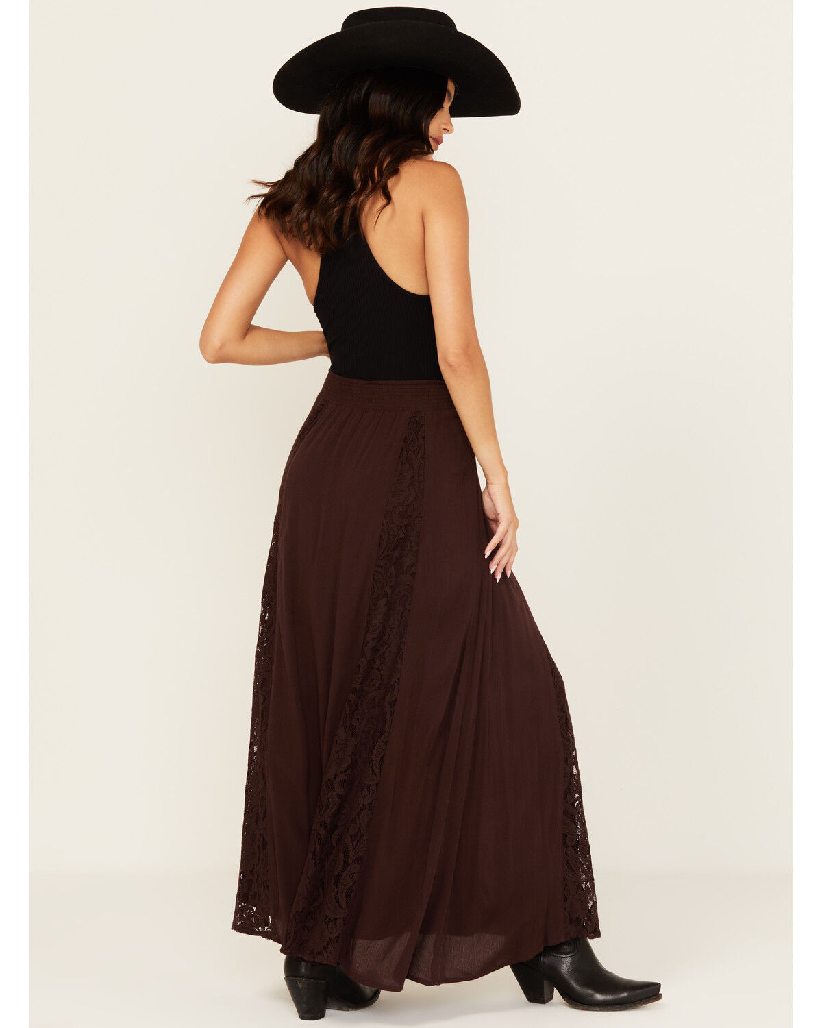 Shyanne Women's Lace Inset Maxi Skirt