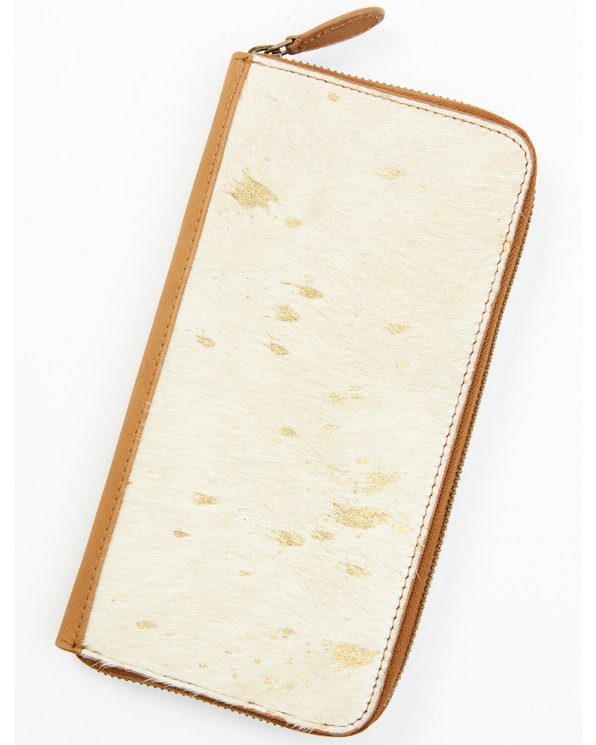 Shyanne Women's Gold Foil Hair-On Wallet