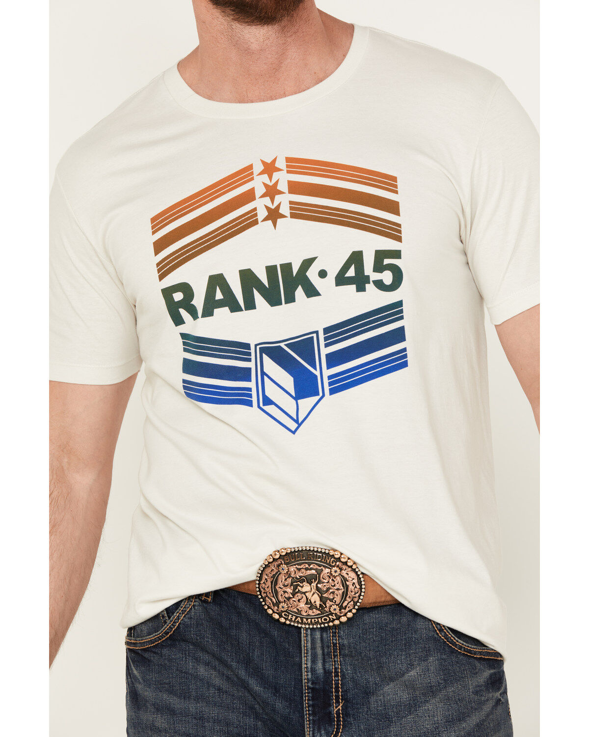 RANK 45&reg; Men's Conesville Western Short Sleeve Graphic T-Shirt