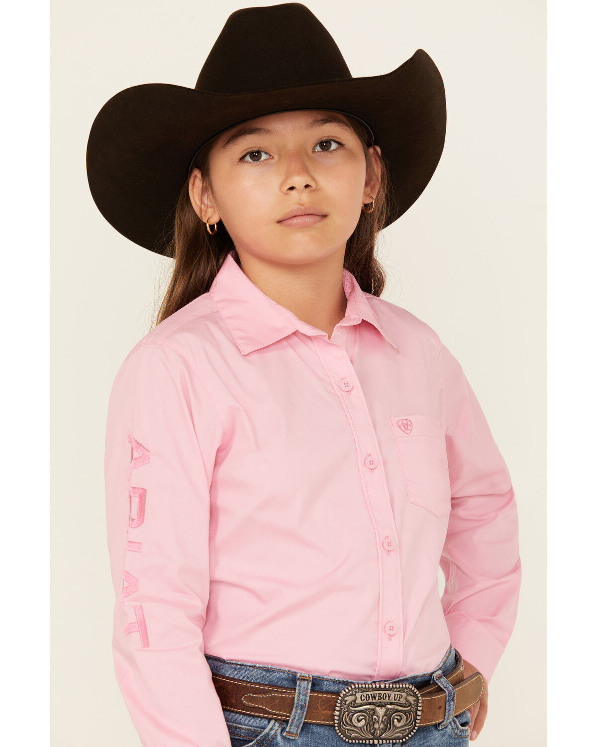 Ariat Girls' Team Kirby Long Sleeve Button-Down Western Shirt