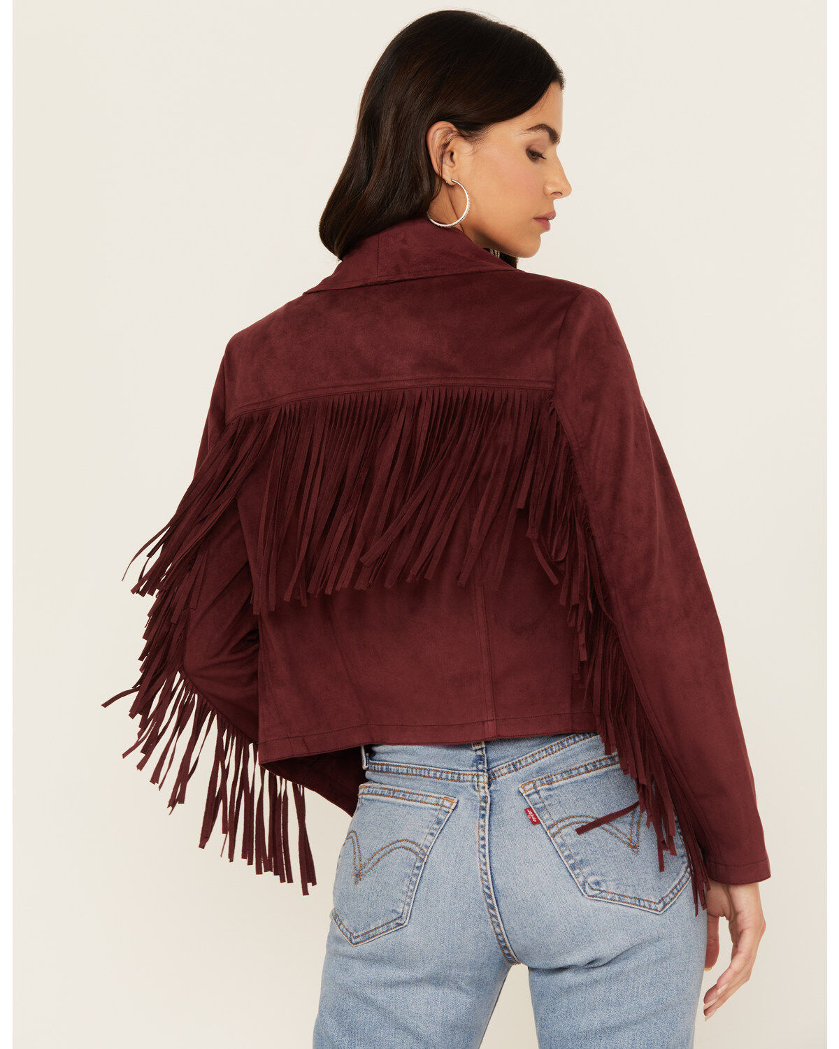 Shyanne Women's Faux Suede Fringe Jacket