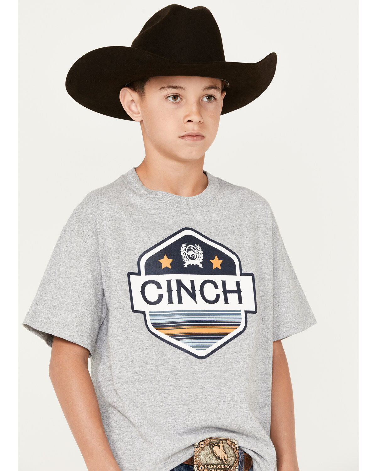 Cinch Boys' Logo Short Sleeve Graphic T-Shirt