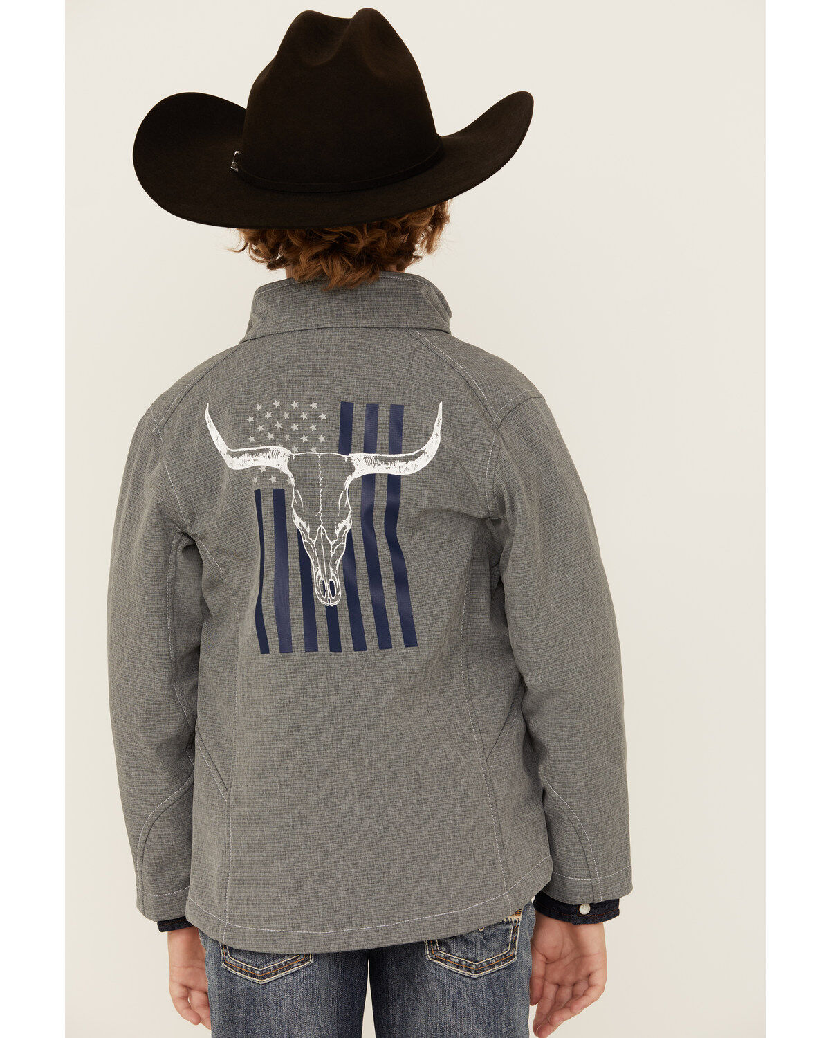 Cowboy Hardware Boys' Skull Flag Softshell Jacket