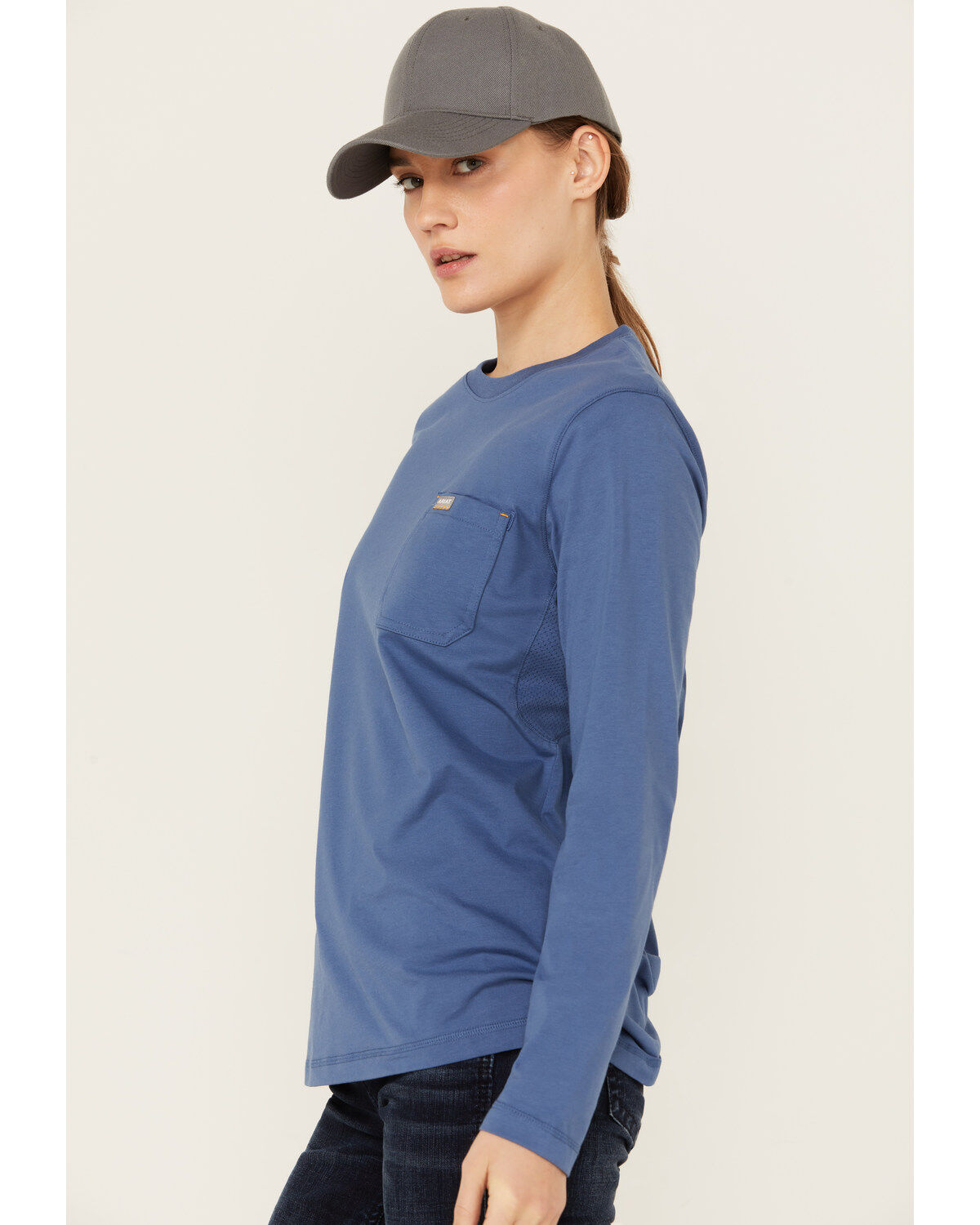 Ariat Women's Rebar Workman Reflective Flag Long Sleeve Tee