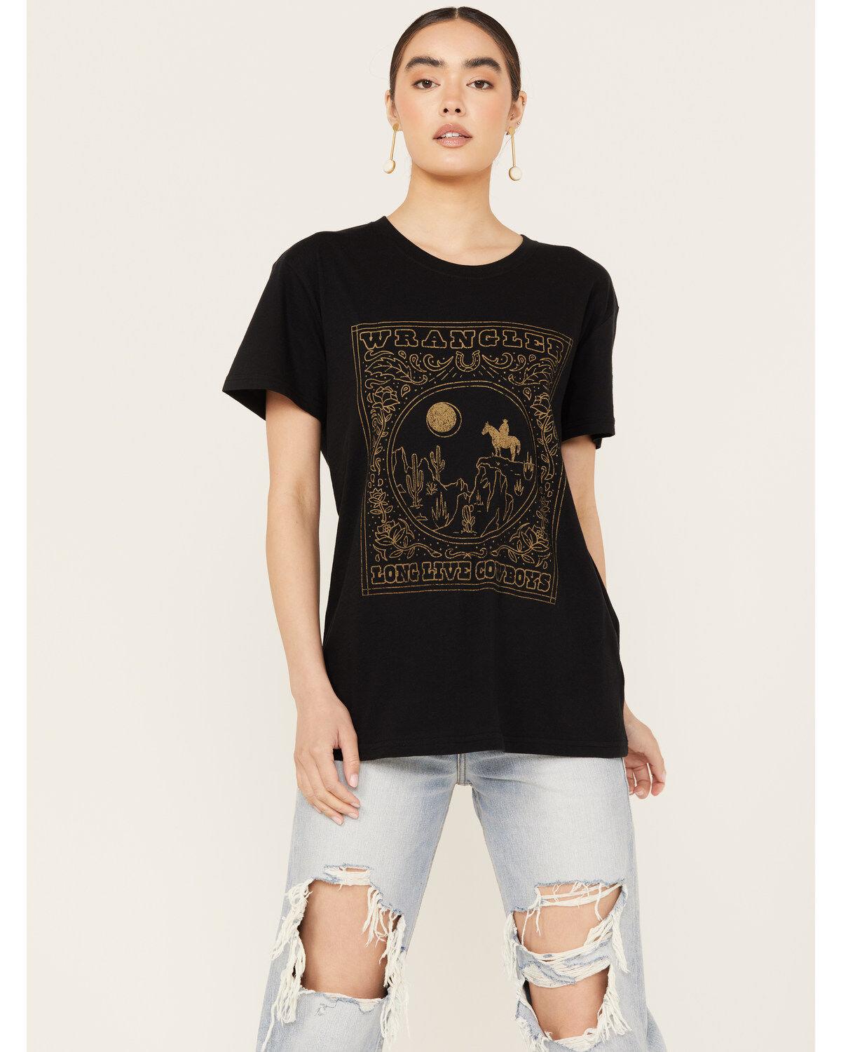 Wrangler Women's Desert Scene Short Sleeve Graphic Tee