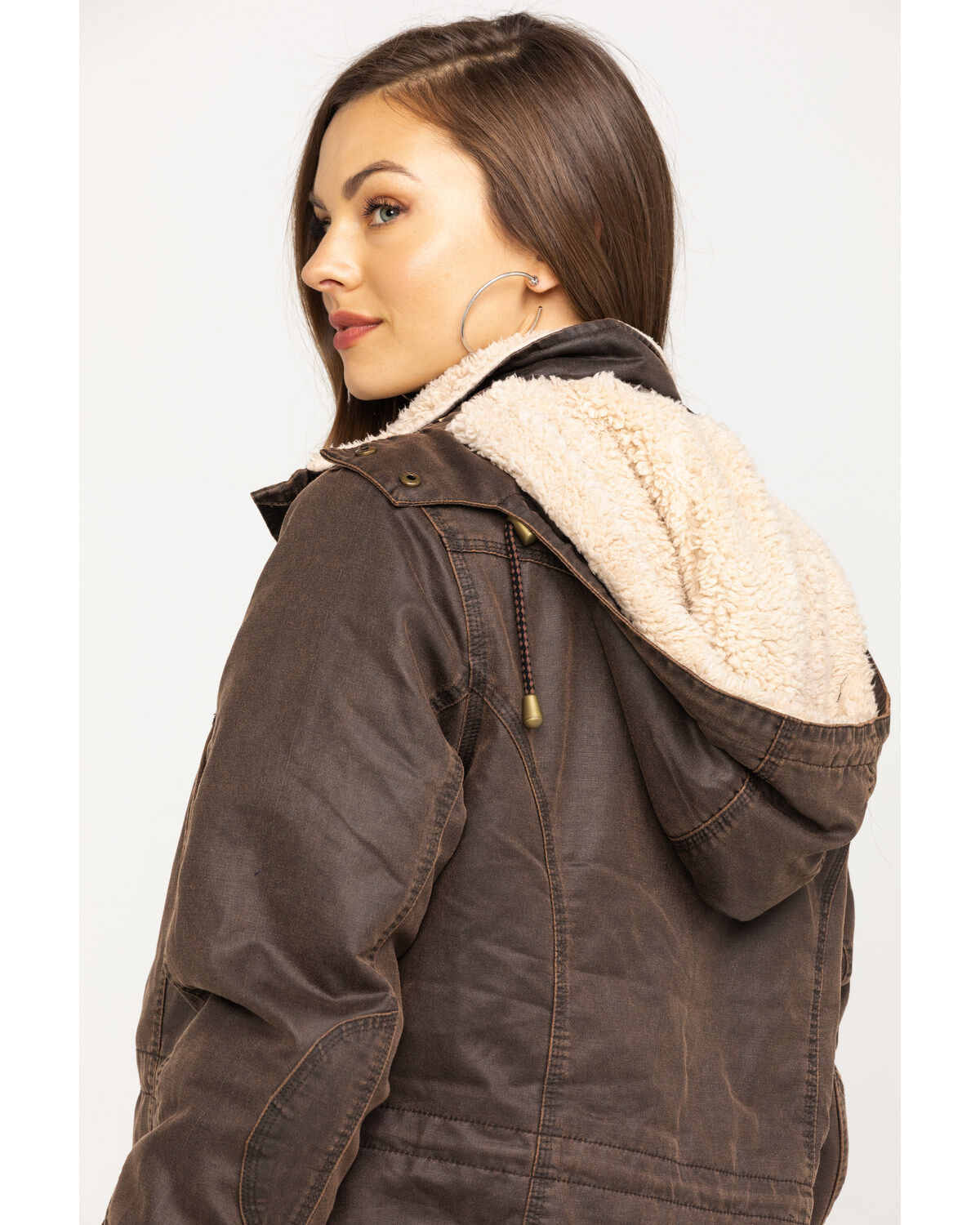 Outback Trading Co. Women's Woodbury Canyonland Jacket with Sherpa Hood