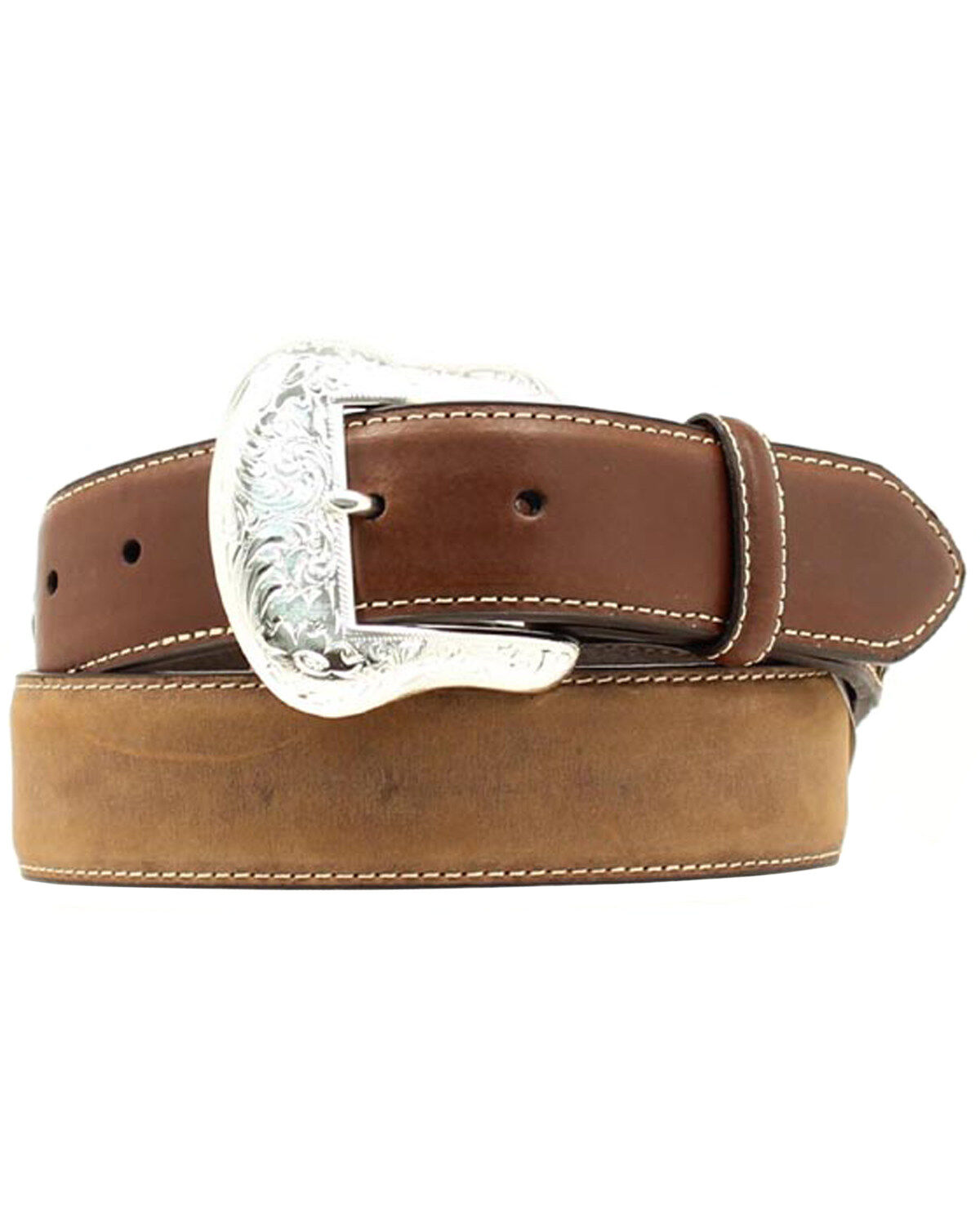 Nocona Men's Top Hand Lace Billet Diamond Concho Belt - Big