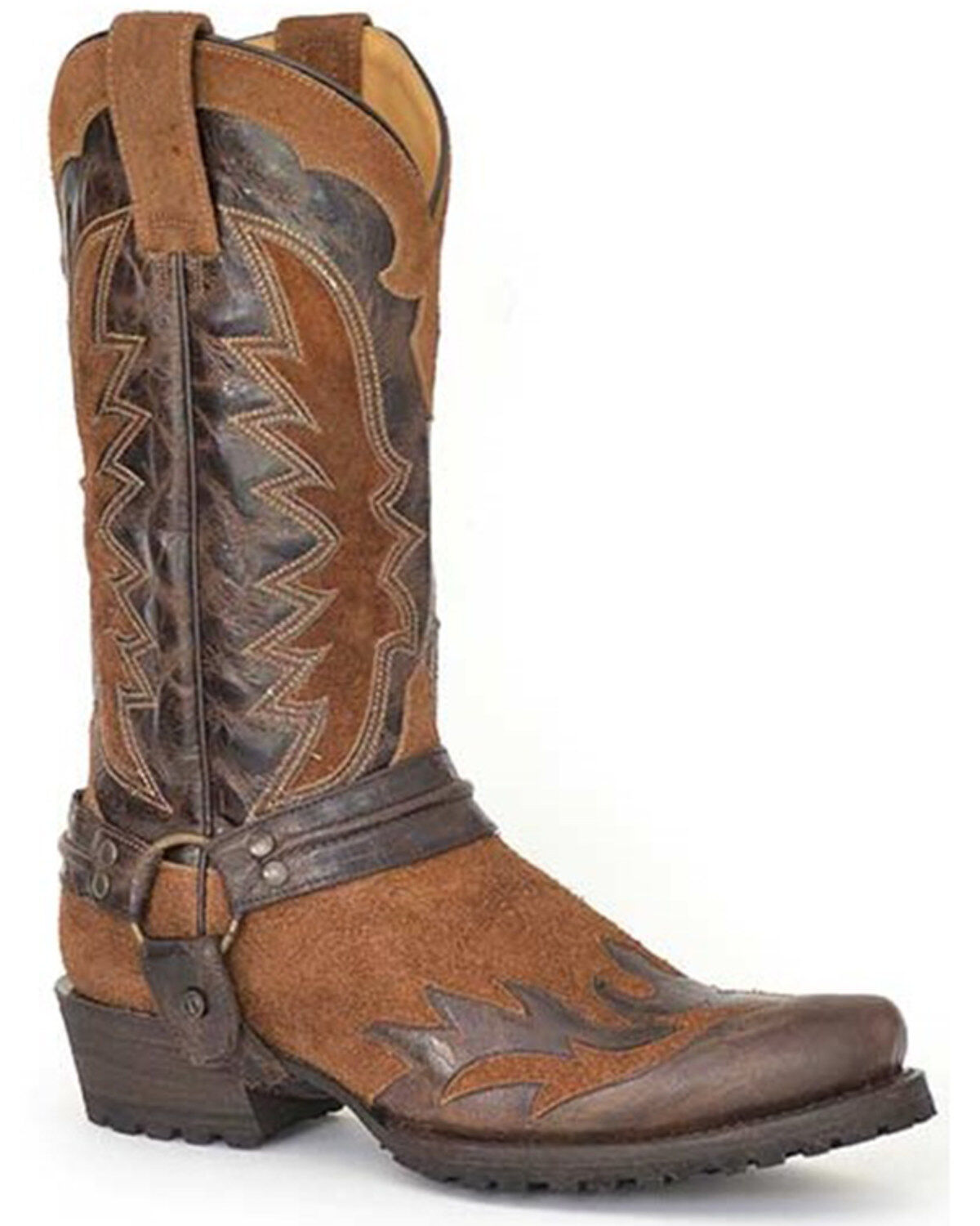 Stetson Men's Outlaw Wings Motorcycle Boots - Round Toe