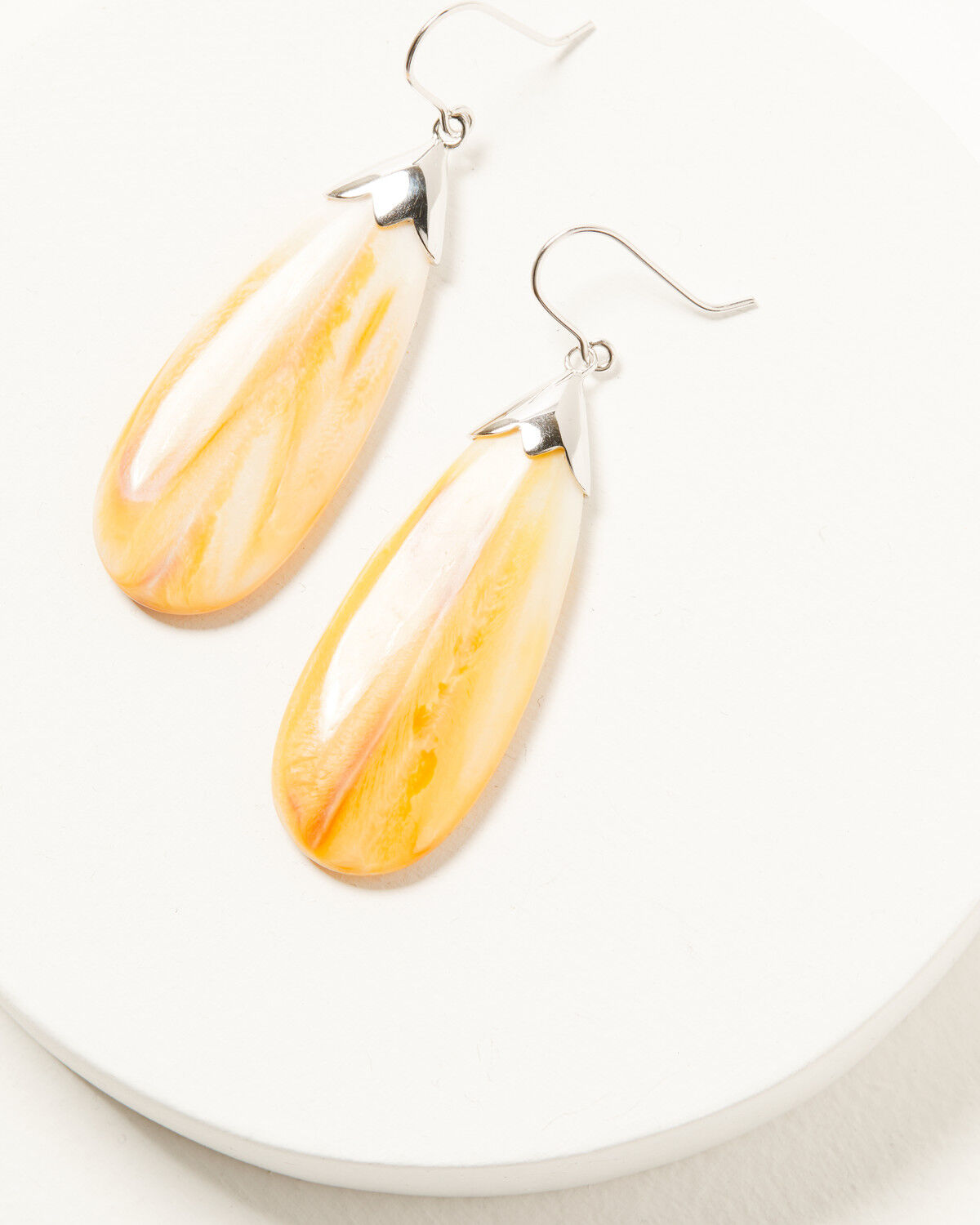 Paige Wallace Women's Spiny Oyster Teardrop Earrings