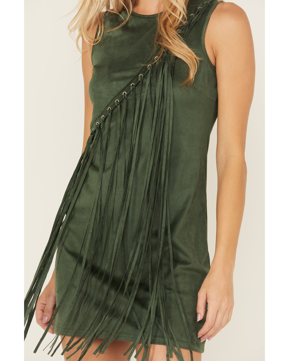 Rock & Roll Denim Women's Fringe Mini Dress