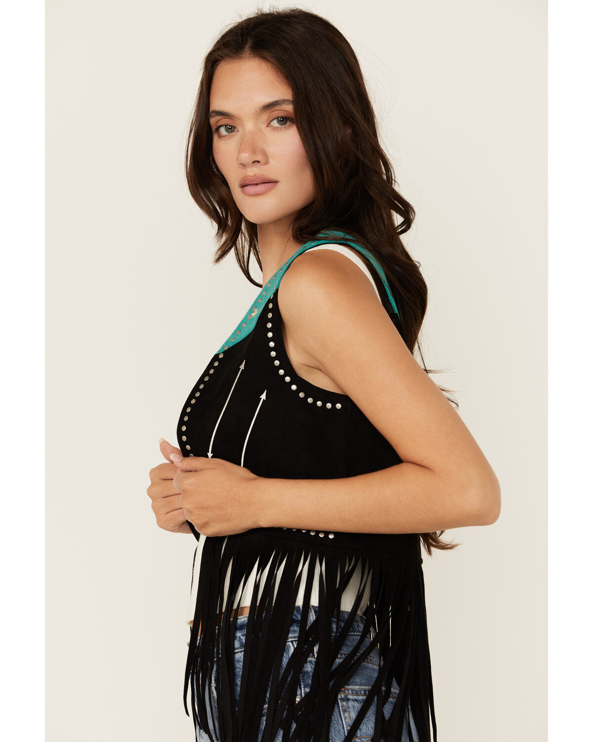 Rock & Roll Denim Women's Fringe Vest