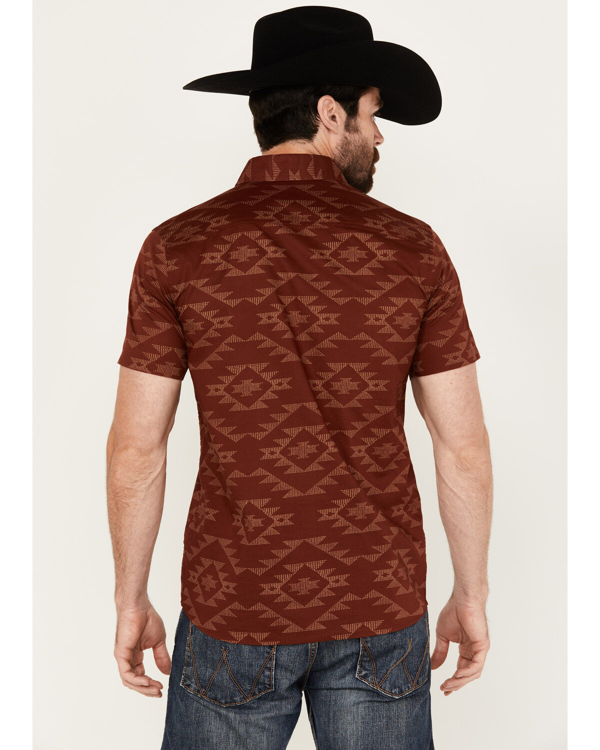 Pendleton Men's Shoreline Tonal Multicolor Print Short Sleeve Button-Down Shirt