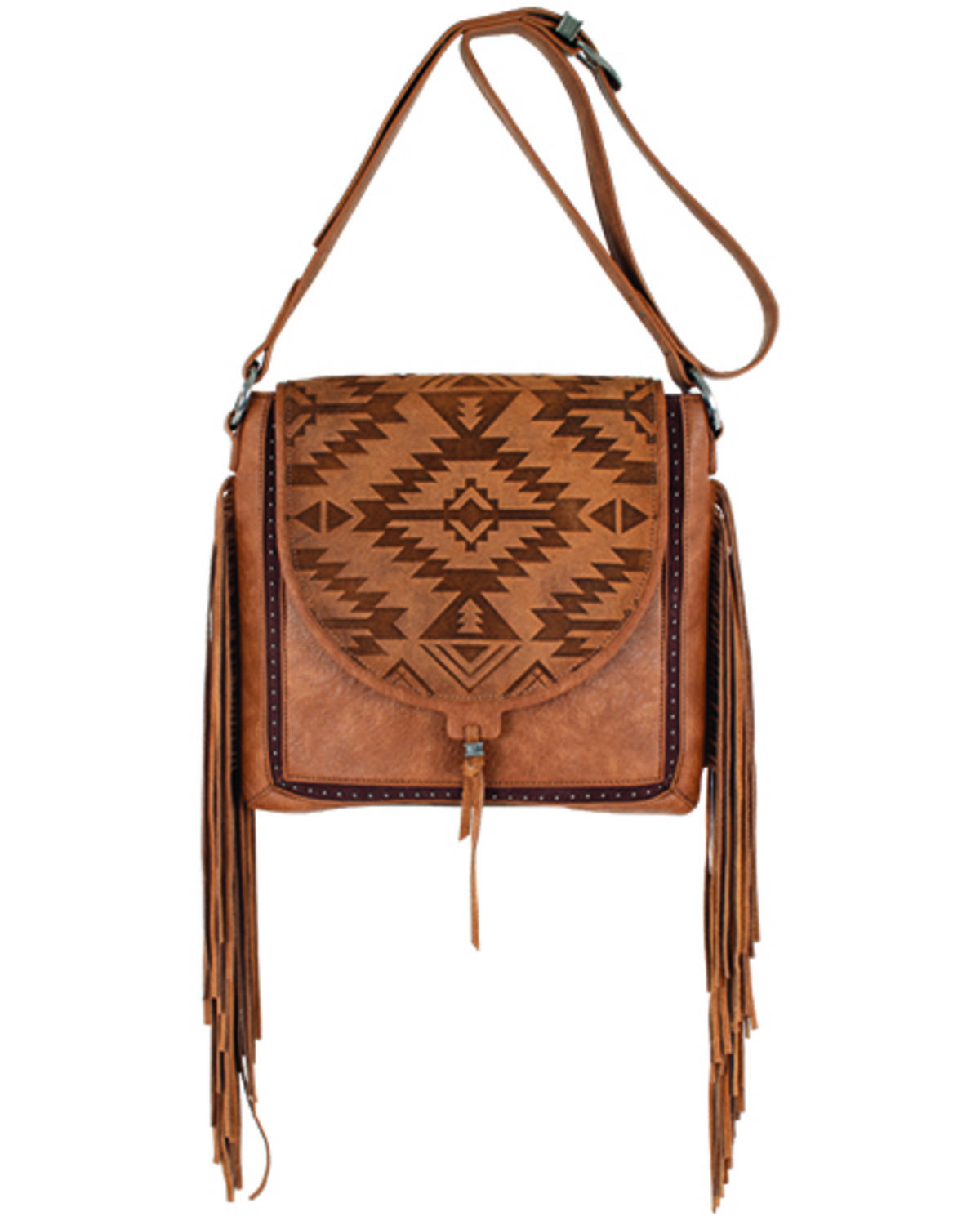 Catchfly Women's Southwestern Embossed Crossbody Bag