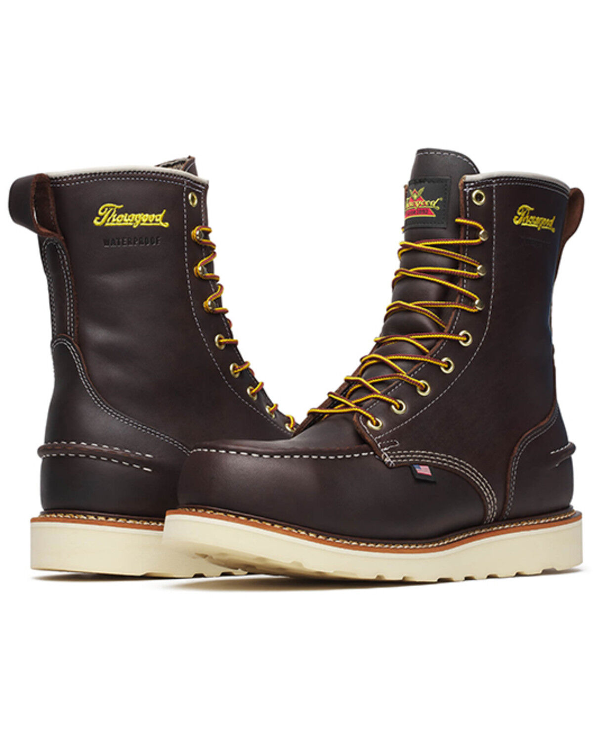 Thorogood Men's Boot Barn Exclusive Waterproof 8" USA Moc Work Boots - Steel Toe