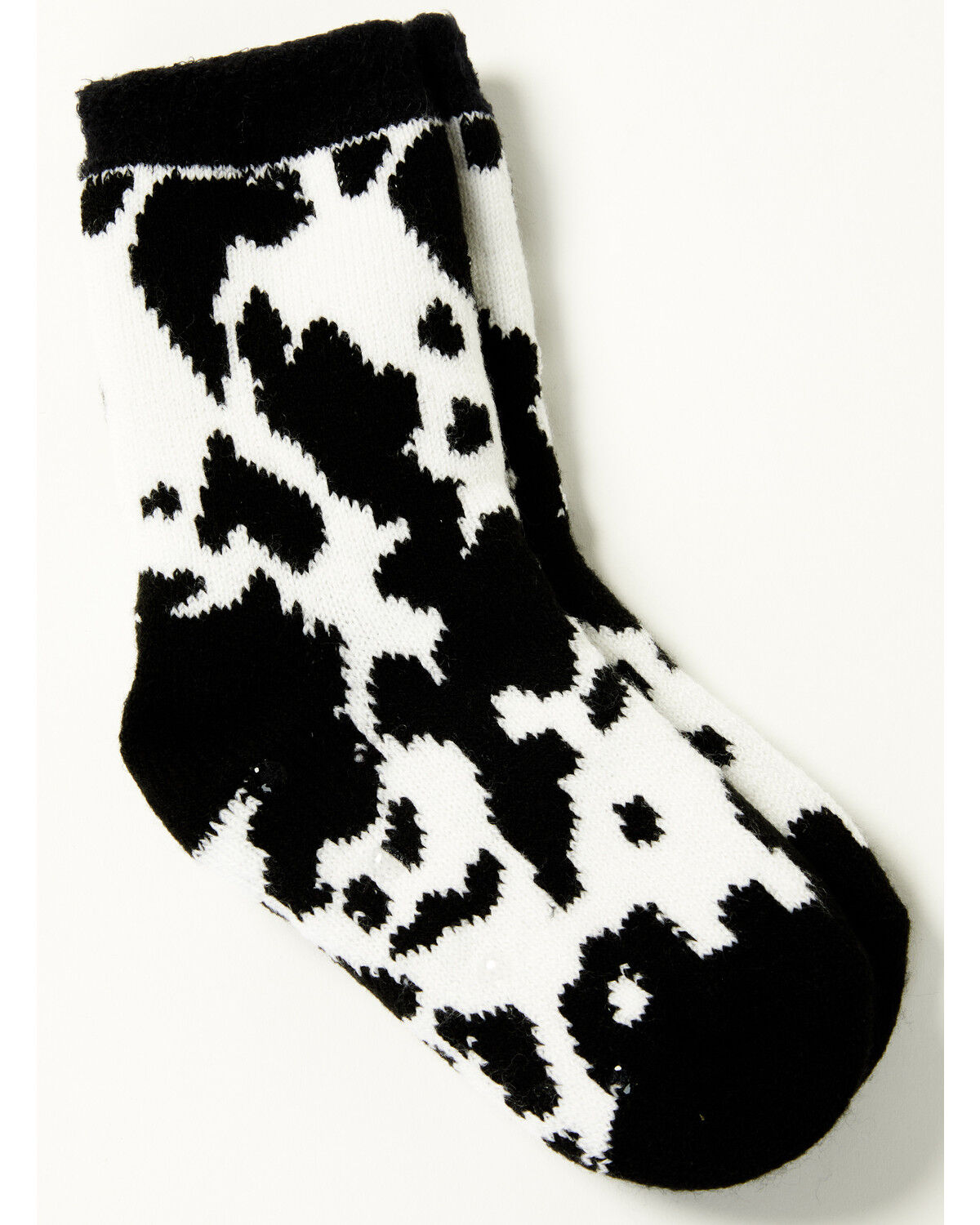 Boot Barn Girls' Cow Print Cozy Socks