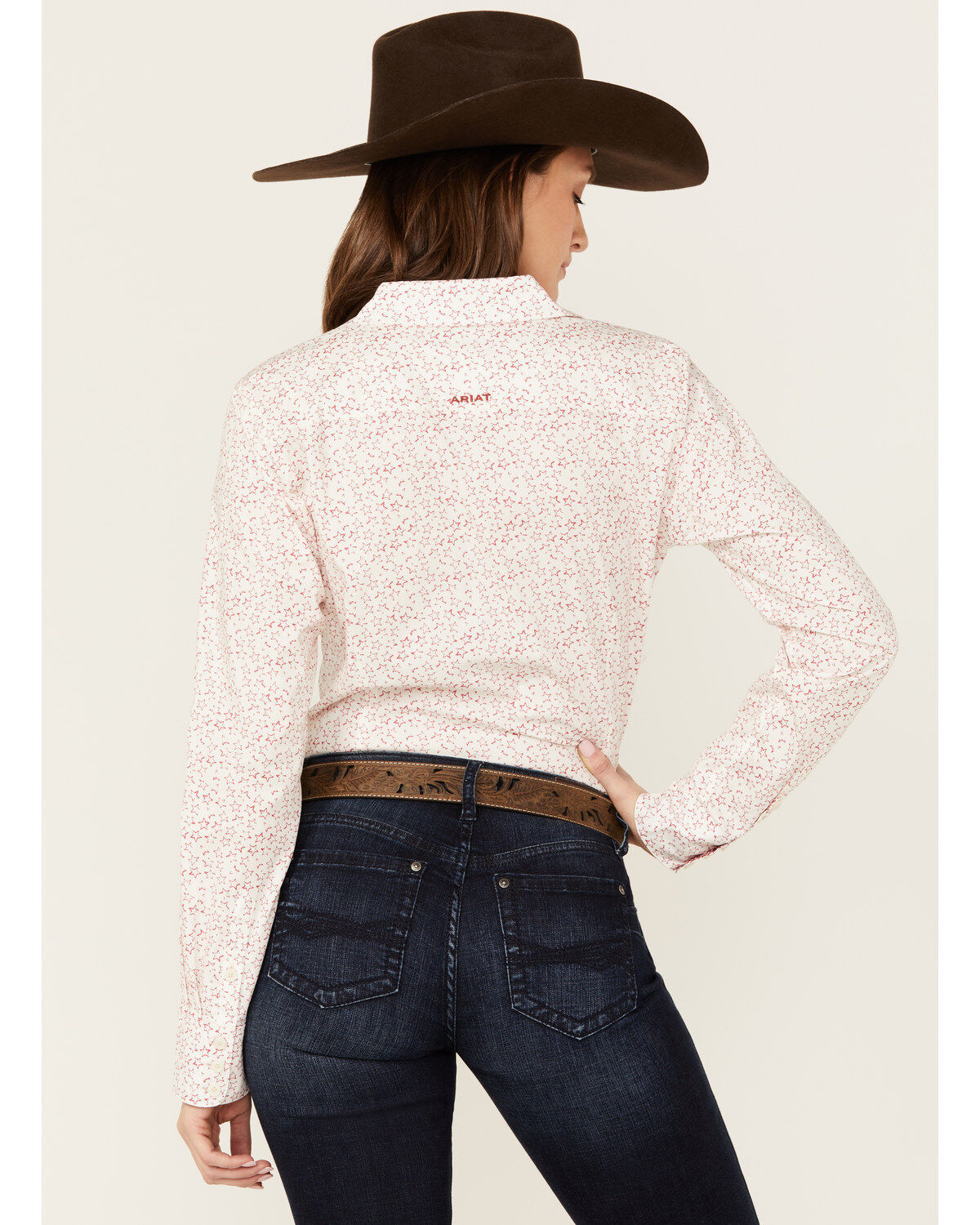 Ariat Women's Kirby Stretch Star Print Button-Down Long Sleeve Western Shirt