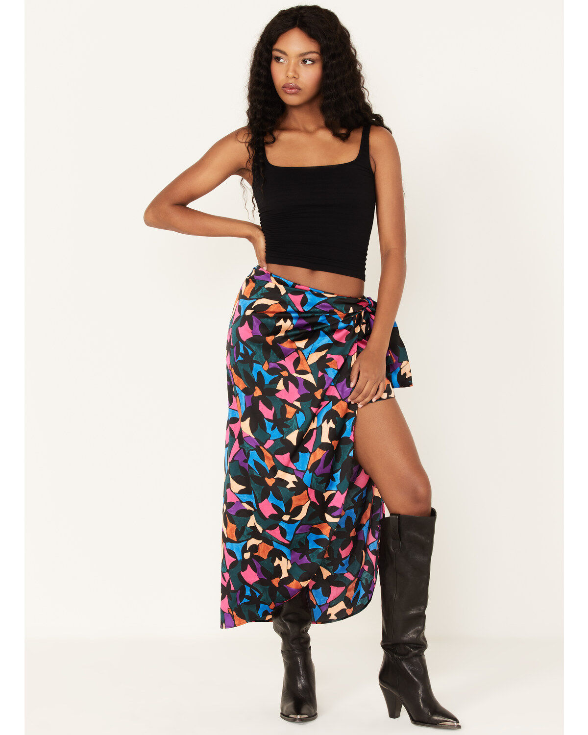 Show Me Your Mumu Women's Wrap Me Up Mosaic Print Skirt