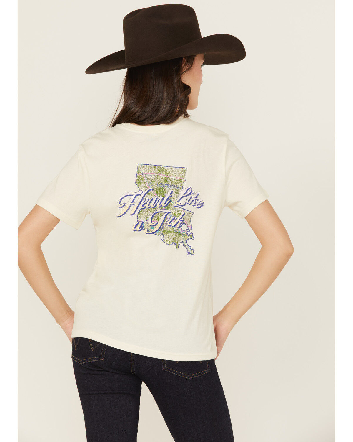 Wrangler X Lainey Wilson Women's Heart Like A Truck Short Sleeve Graphic Tee